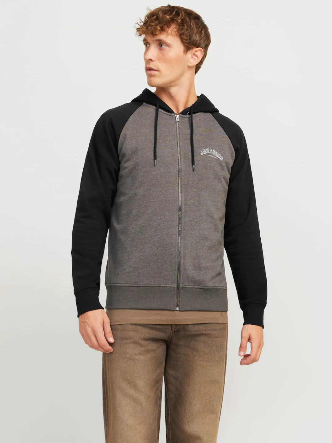 Jack & Jones Kapuzensweatjacke "JJRICKY SWEAT ZIP HOOD" günstig online kaufen