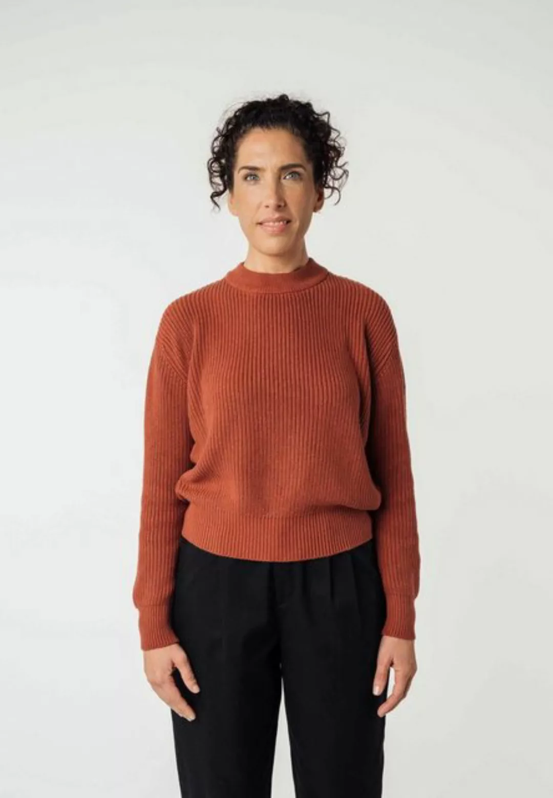 MELA Strickpullover Rippstrick Pullover MANIKA Rippbündchen günstig online kaufen