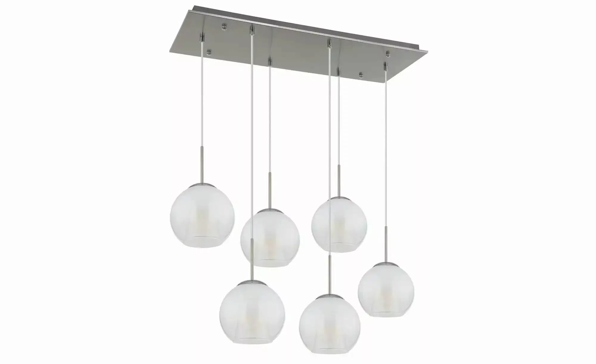 Globo Lighting Pendelleuchte   ¦ silber ¦ Maße (cm): B: 90 H: 120 Lampen & günstig online kaufen