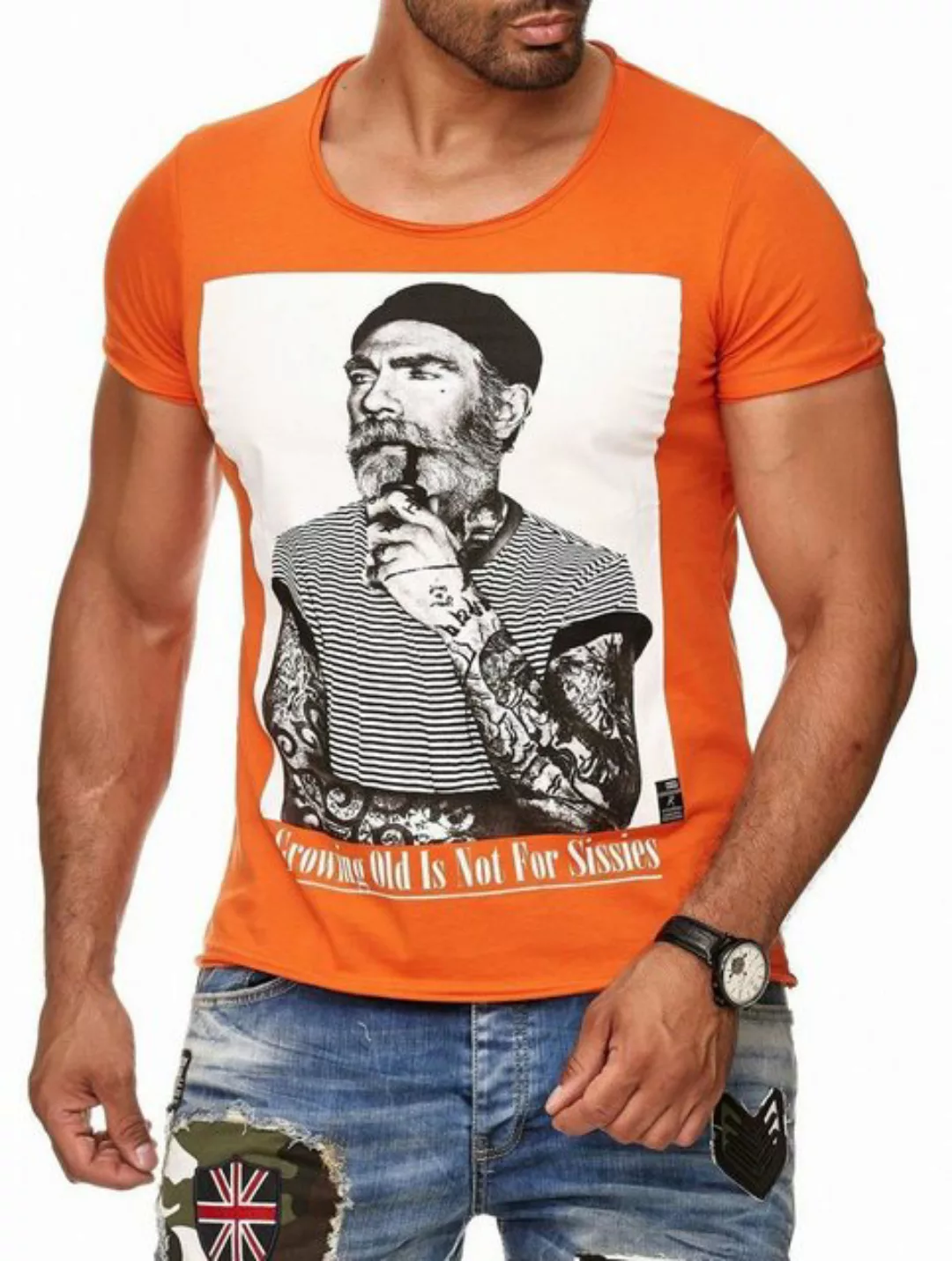 RedBridge T-Shirt "Manhattan Uncle Pipe", mit coolem Print günstig online kaufen