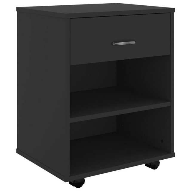 vidaXL Aktenschrank Rollschrank Schwarz 46x36x59 cm Spanplatte günstig online kaufen