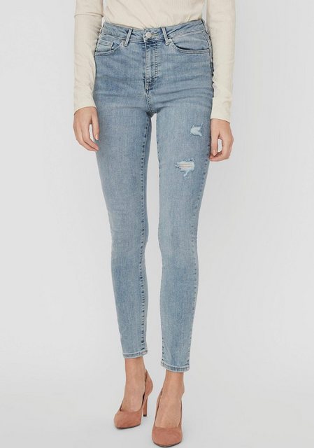 Vero Moda Skinny-fit-Jeans "VMSOPHIA HR SKINNY DESTR J AM314 NOOS", mit Des günstig online kaufen