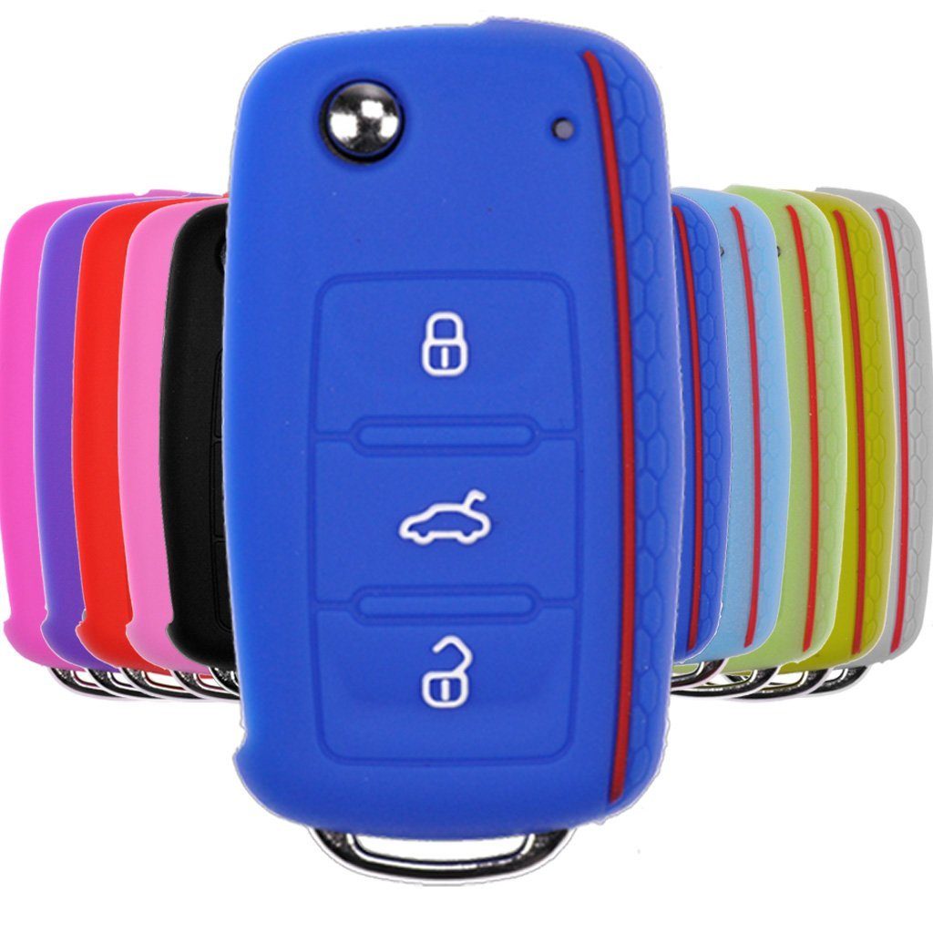 mt-key Schlüsseltasche Autoschlüssel Softcase Silikon Schutzhülle günstig online kaufen