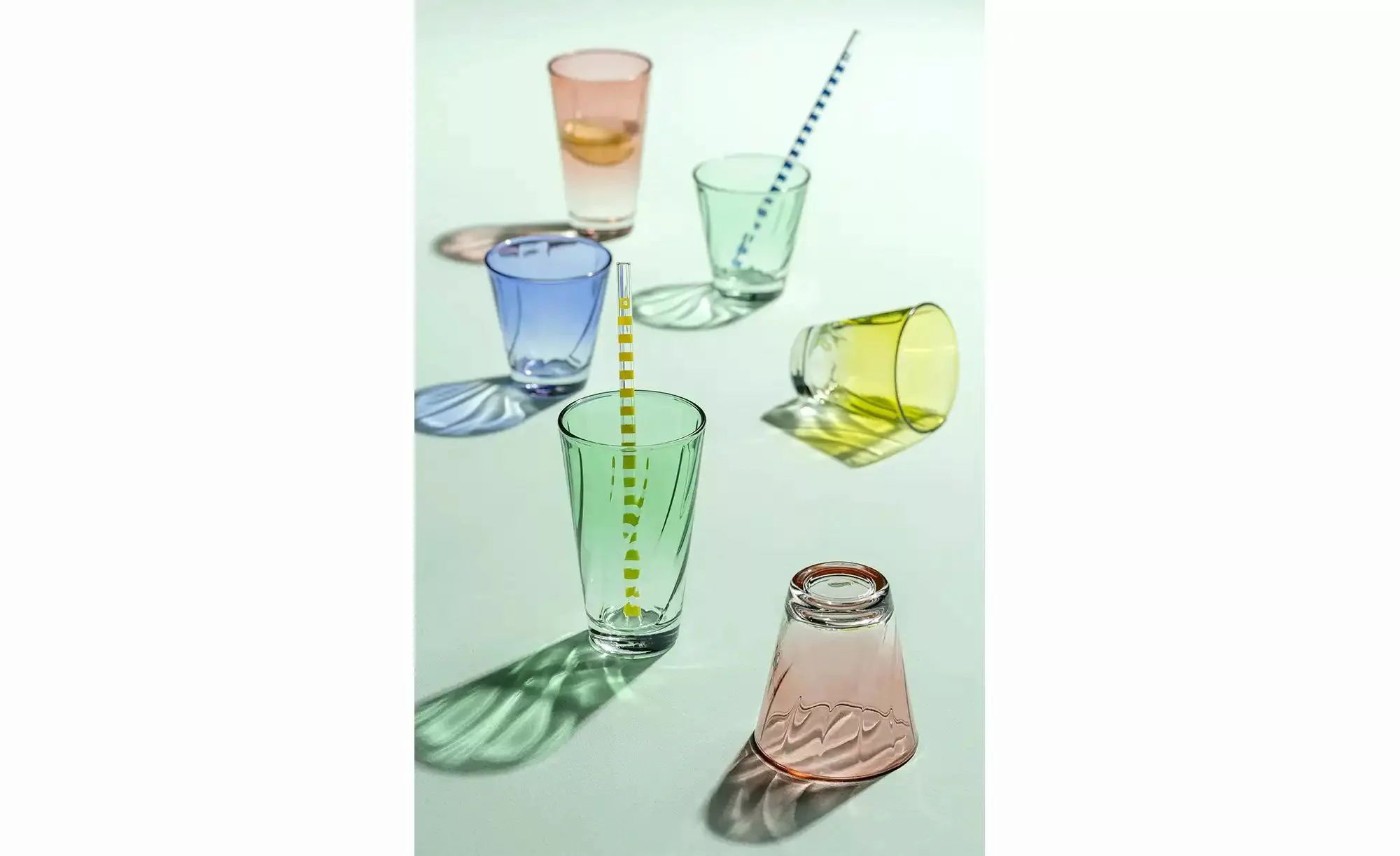 LEONARDO 4er-Gläserset  Twist ¦ transparent/klar ¦ Glas Gläser & Karaffen - günstig online kaufen