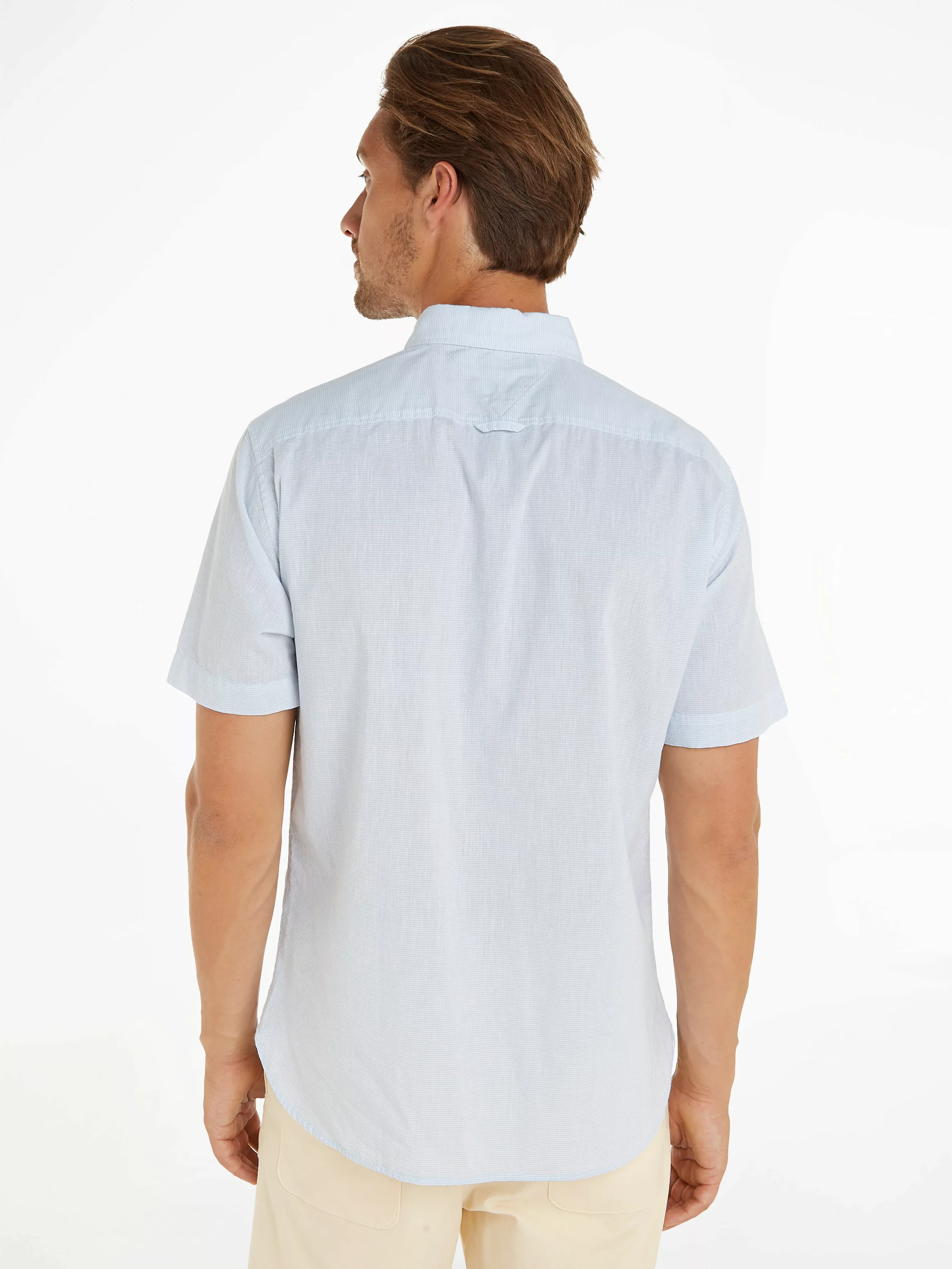 Tommy Hilfiger Kurzarmhemd "W-CO/LI FAKE SOLID RF SHIRT" günstig online kaufen