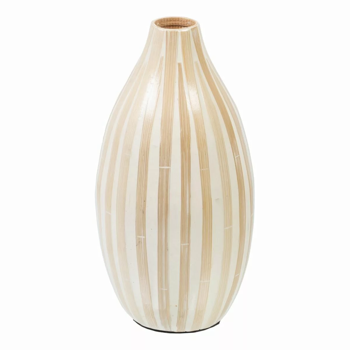 Vase Beige Bambus 15 X 15 X 30 Cm günstig online kaufen