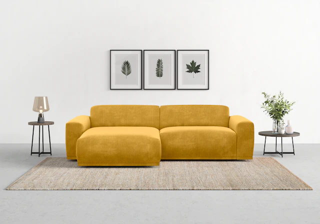 TRENDMANUFAKTUR Ecksofa "Braga, mit hochwertigem Kaltschaum, L-Form, in Cor günstig online kaufen