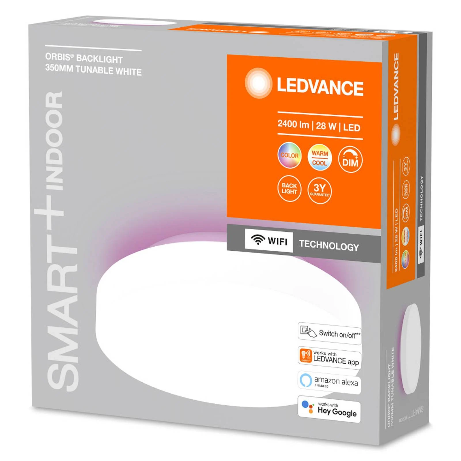 LEDVANCE SMART+ WiFi Orbis Backlight weiß Ø 35 cm günstig online kaufen