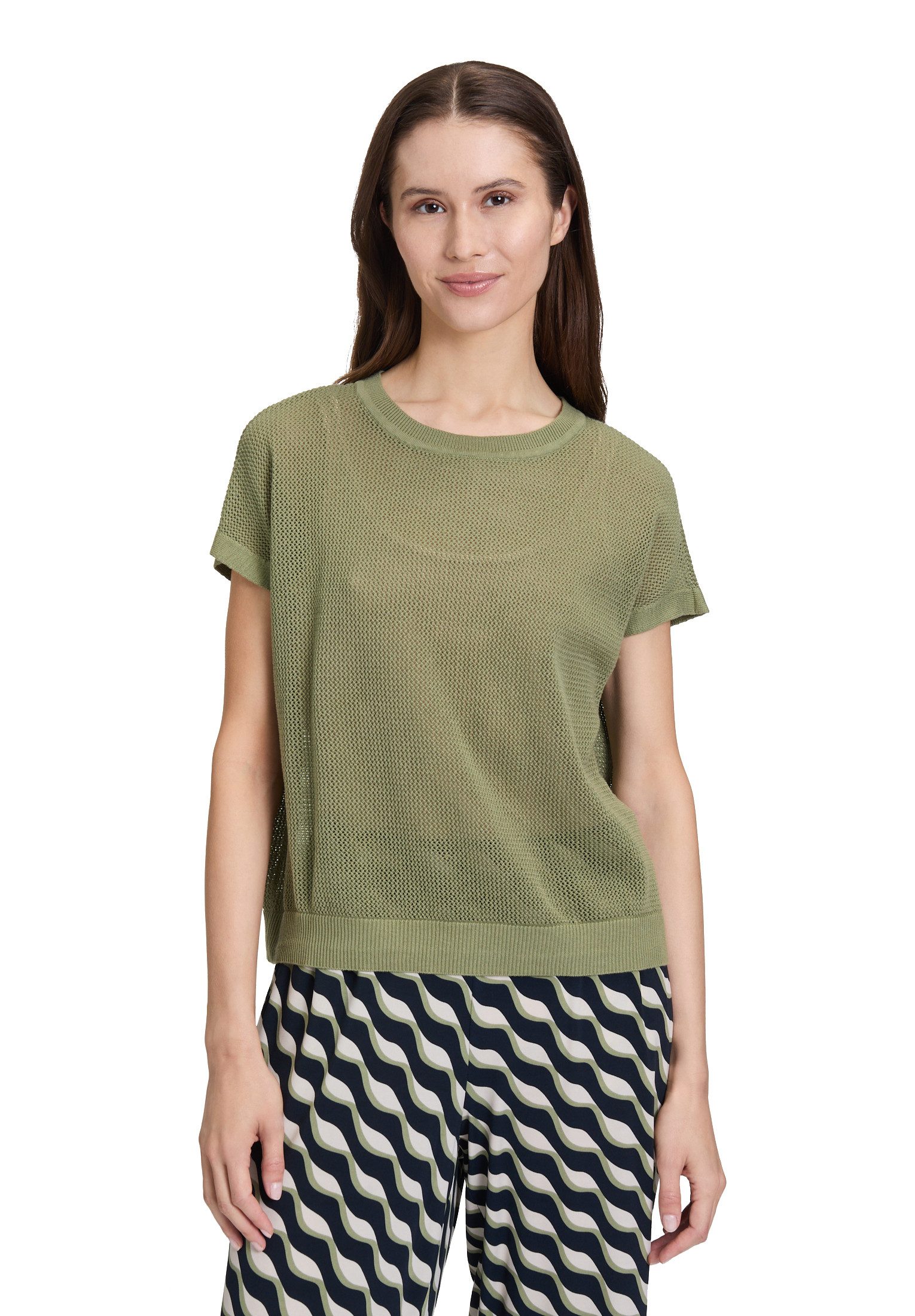 Betty Barclay Stricktop "Betty Barclay Damen Lochstrick-Pullover ohne Arm" günstig online kaufen