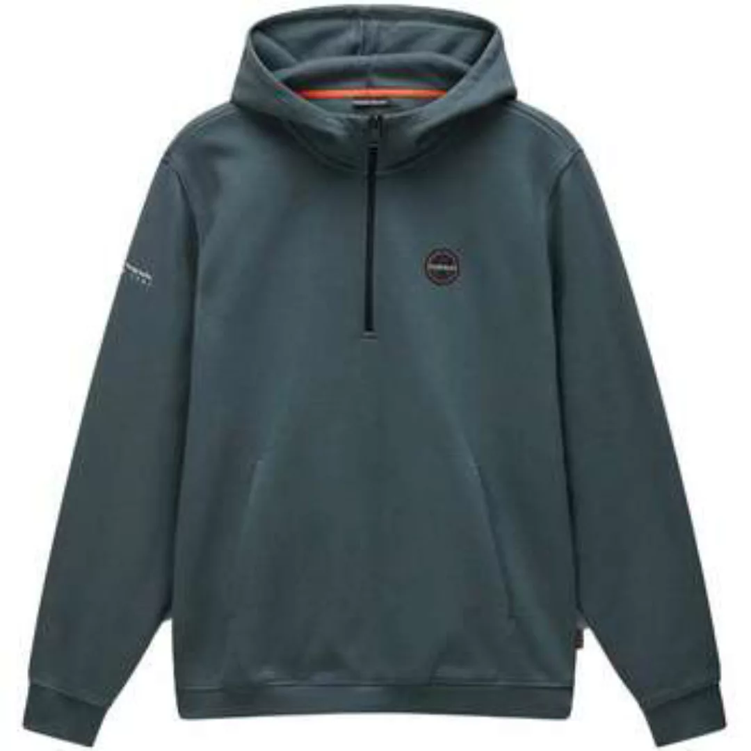 Napapijri  Sweatshirt Badge Quarter Zip Hoodie Green Urban günstig online kaufen