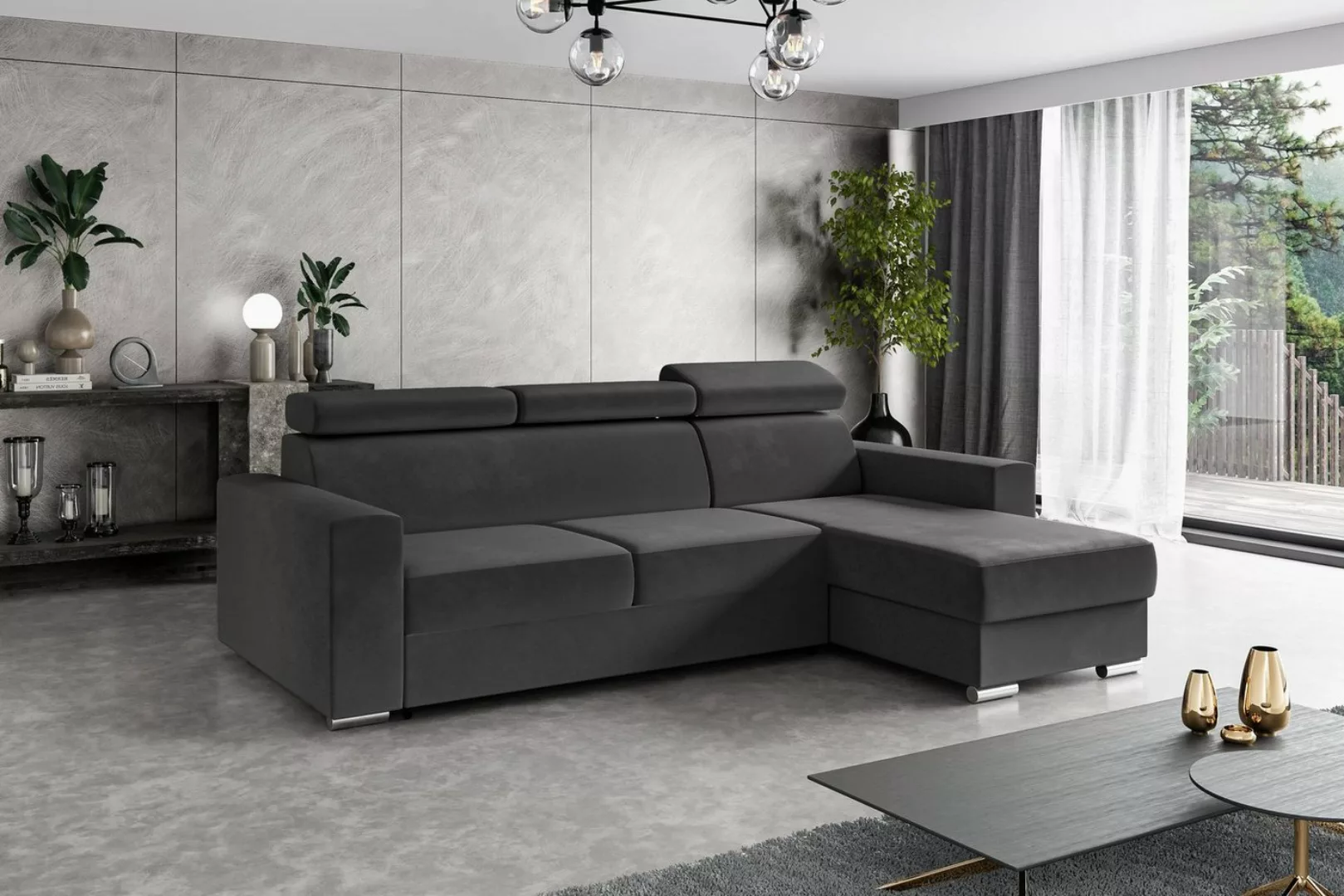 ALTDECOR Ecksofa FIX, Couch mit Schlaffunktion, Wohnzimmer - Wohnlandschaft günstig online kaufen