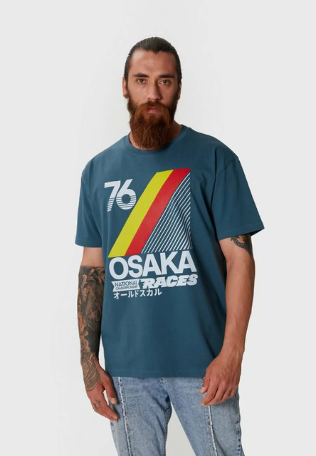 Oldskull T-Shirt Retro Japan City Vintage Graphic günstig online kaufen