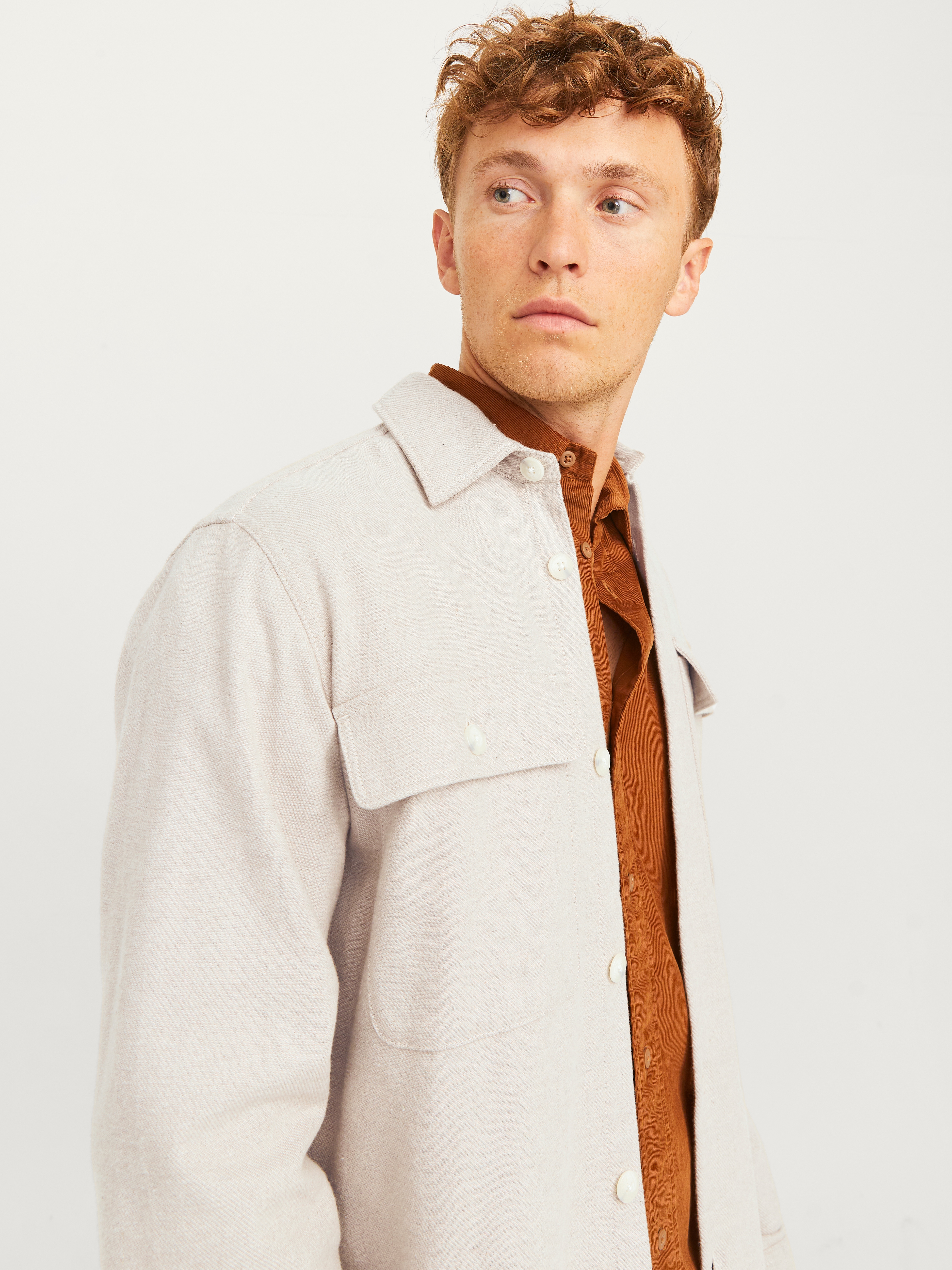 Jack & Jones Langarmhemd "JPRRAYMOND MELANGE SOLID LS OVERSHIRT SN" günstig online kaufen