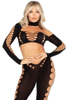 Nahtlos ausgeschnittenes Crop Top und Leggings günstig online kaufen