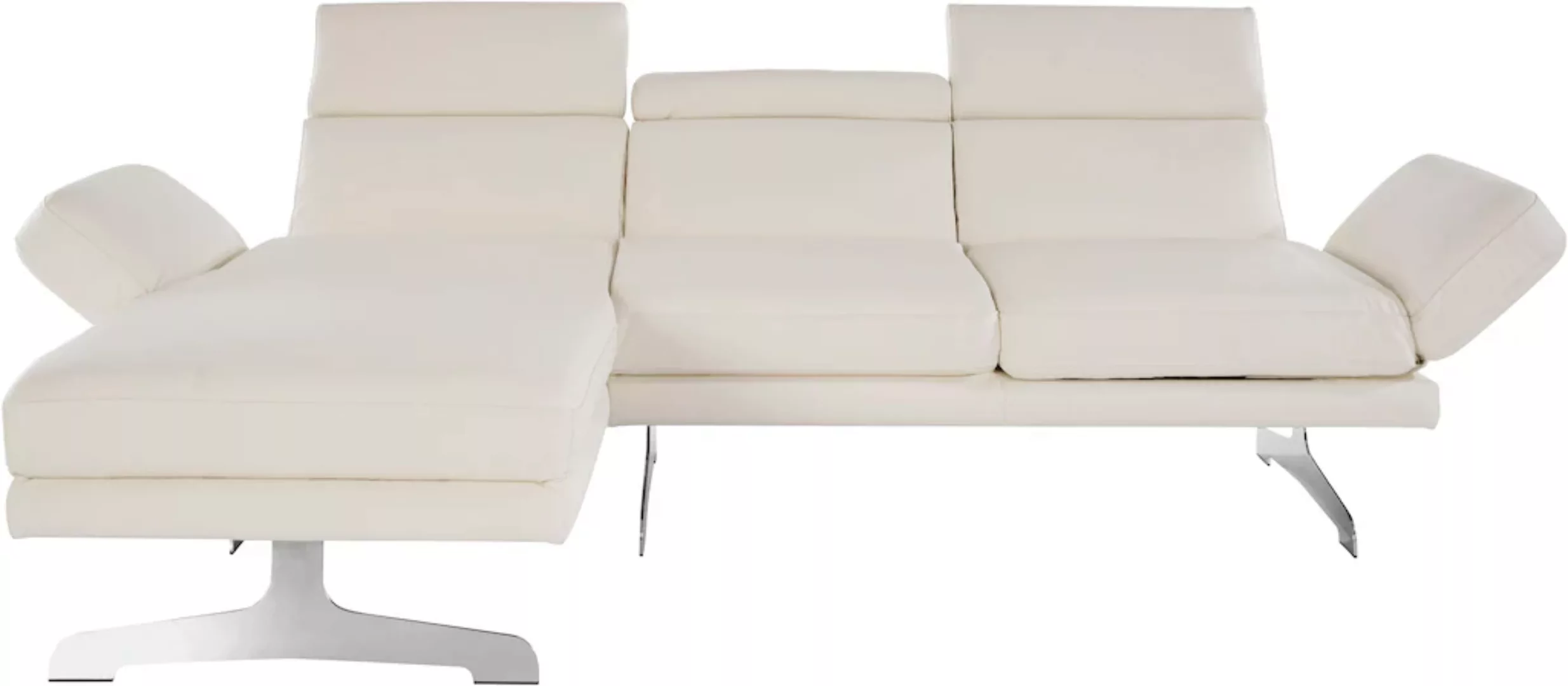 Places of Style Ecksofa "Amantea L-Form", mit Arm- und Kopfteilverstellung, günstig online kaufen