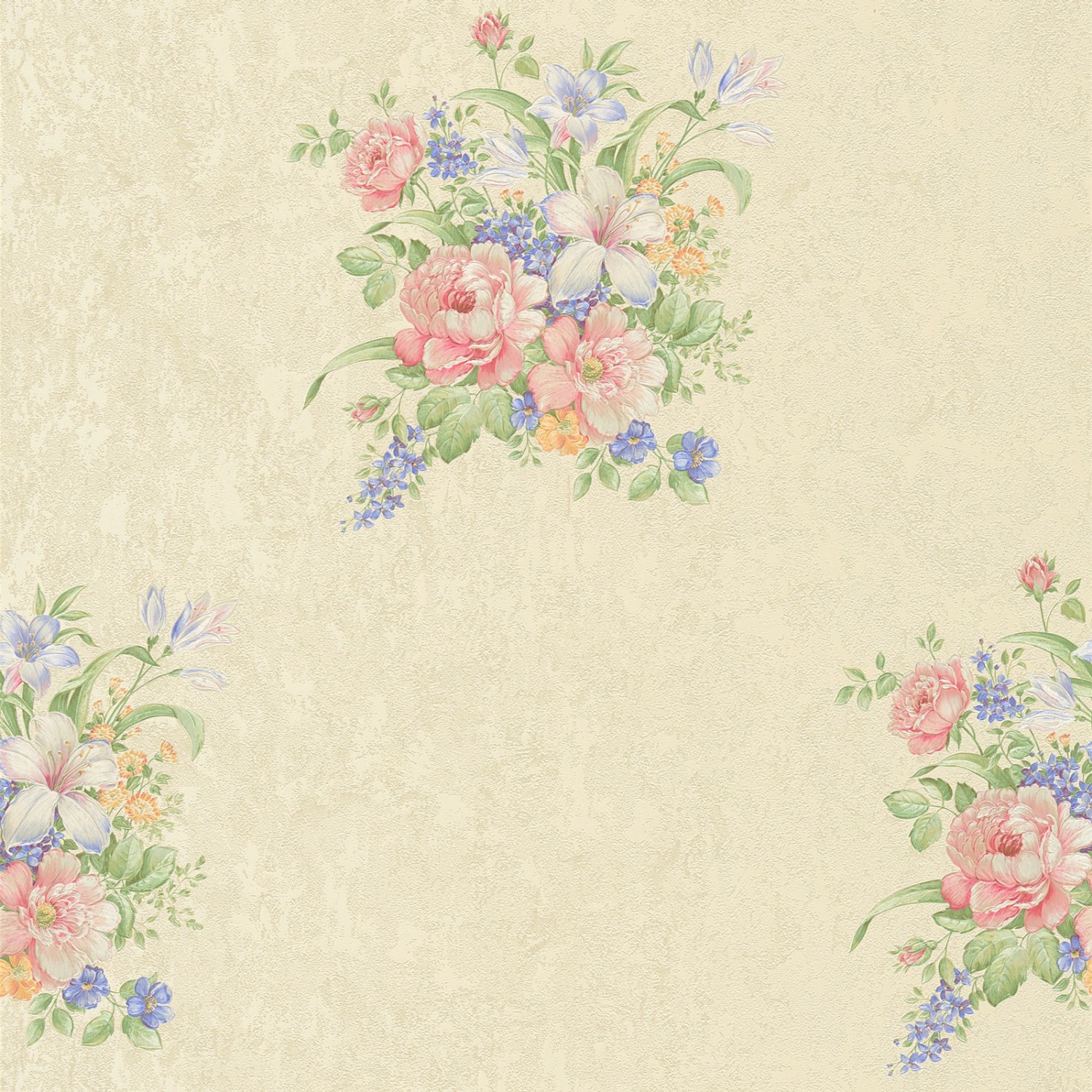 Bricoflor antik Tapete mit Blumen Vintage Vliestapete mit Rosen in Creme Be günstig online kaufen