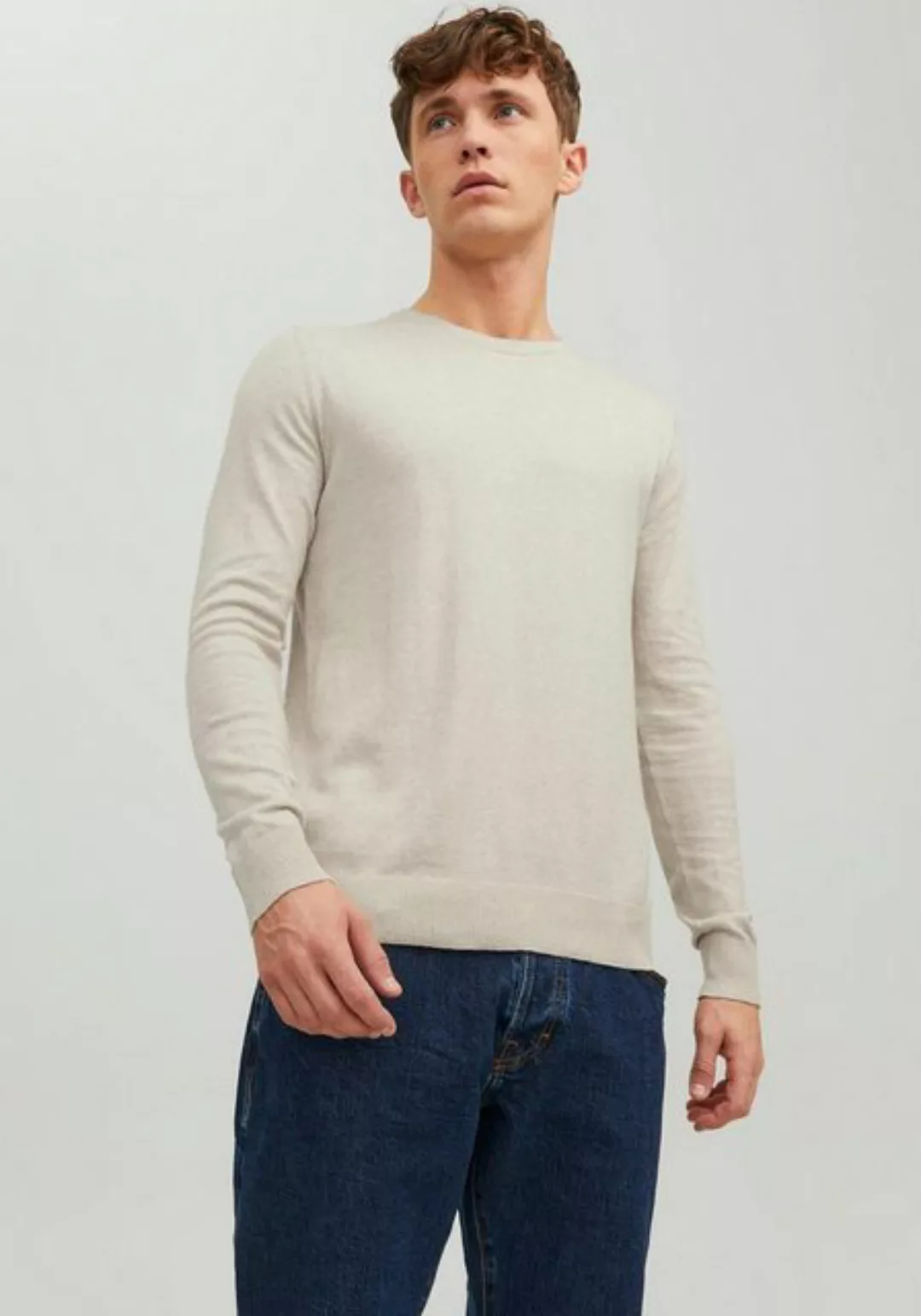 Jack & Jones Herren Rundhals Pullover JJEEMIL günstig online kaufen