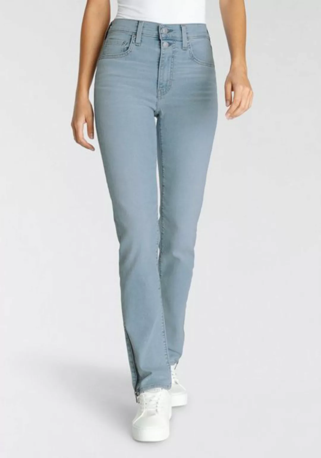 Levi's® 5-Pocket-Jeans 724 BUTTON SHANK mit Reisverschlussdetail am Saum günstig online kaufen