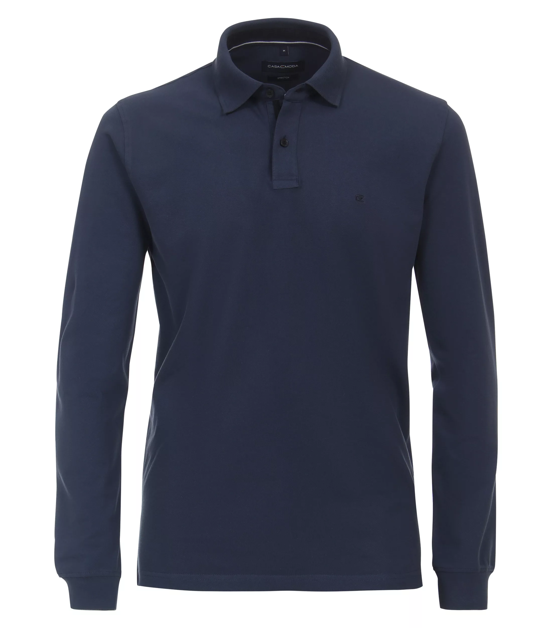 CASAMODA Langarm-Poloshirt "CASAMODA Polo-Shirt Langarm uni" günstig online kaufen