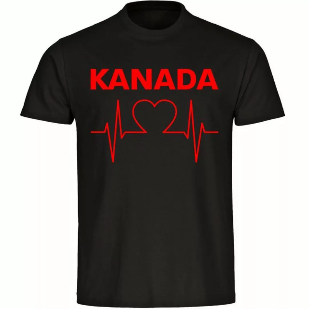 multifanshop T-Shirt Herren Kanada - Herzschlag - Männer günstig online kaufen