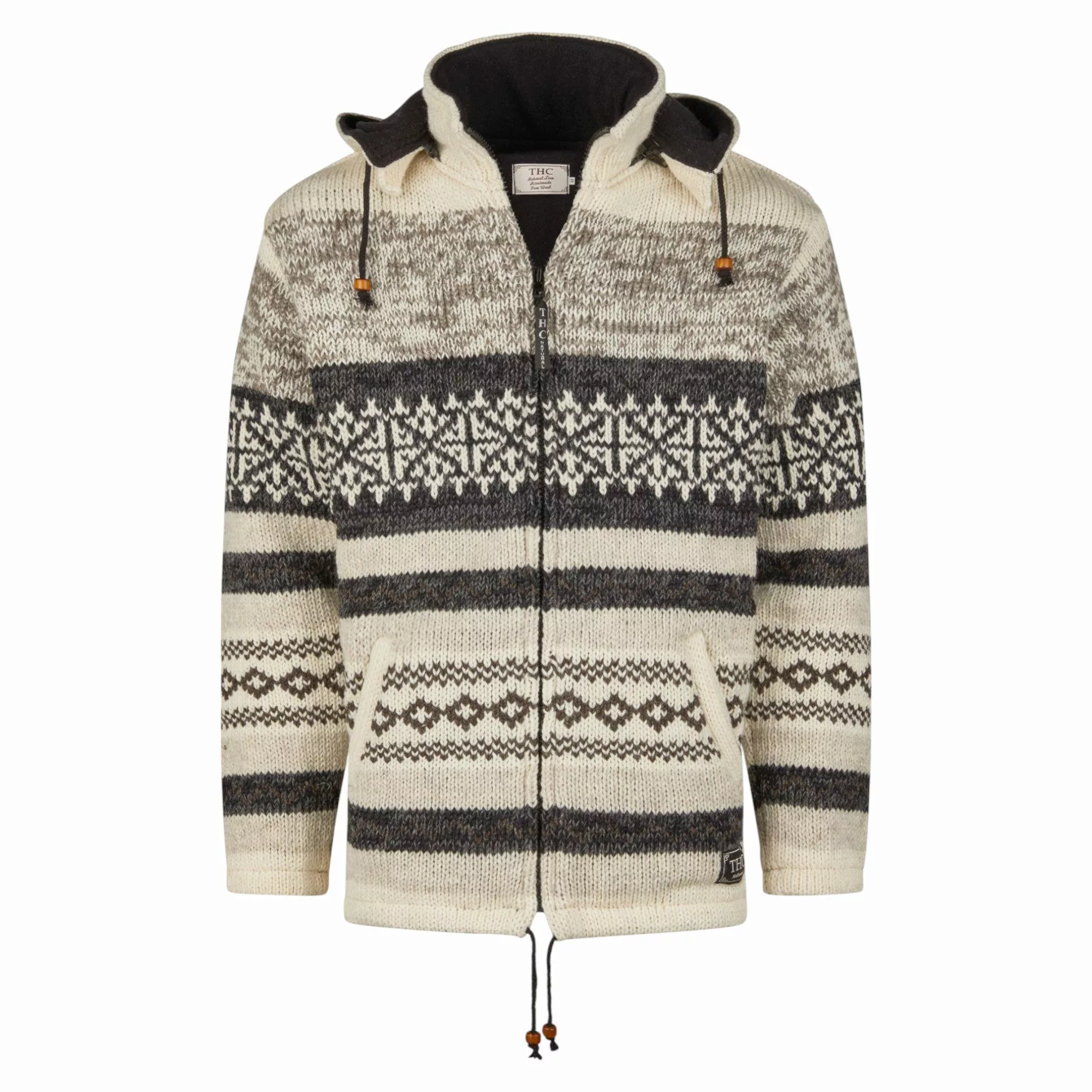 THC Natural Line Strickjacke THC Schafwollstrickjacke günstig online kaufen
