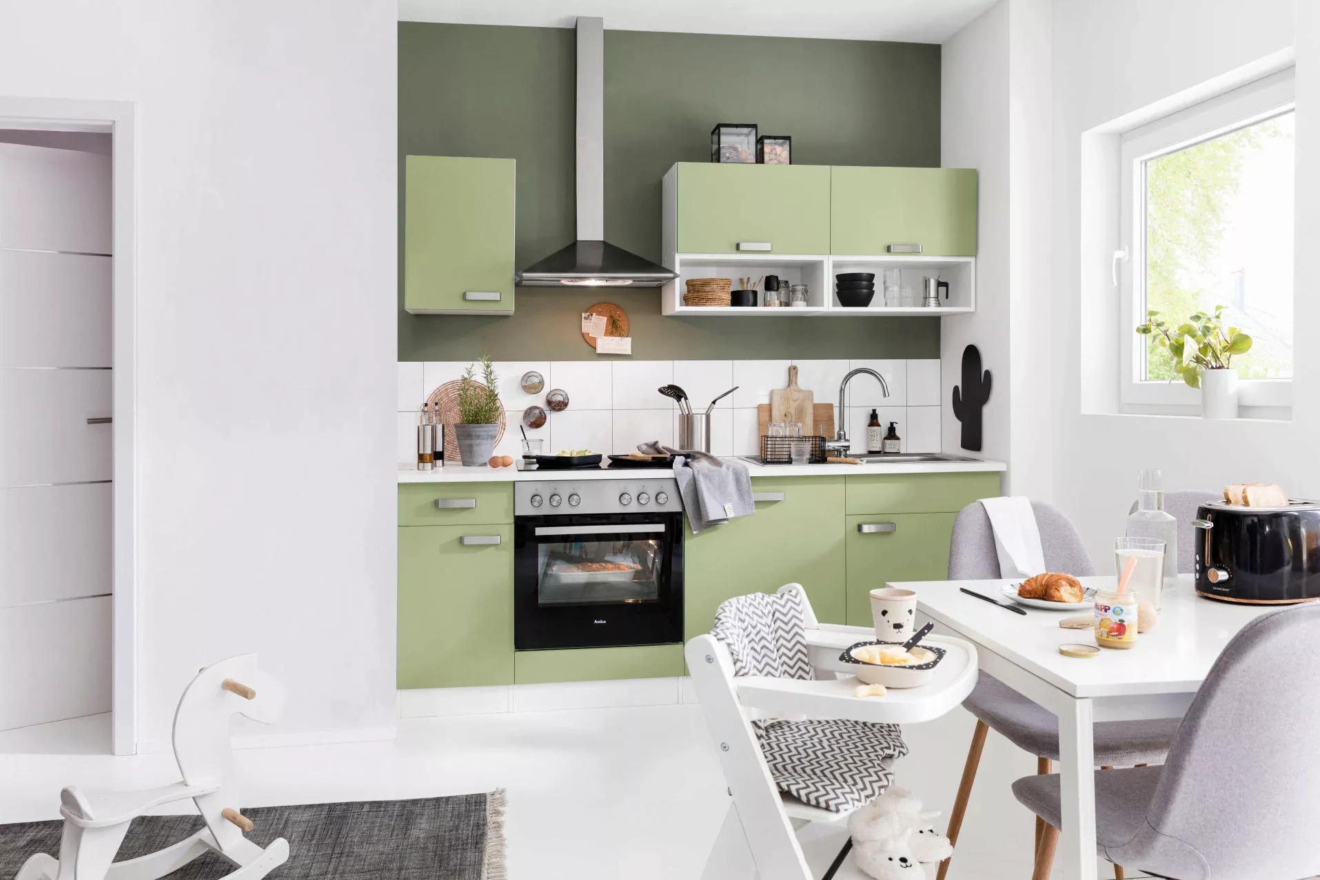 wiho Küchen Küchenzeile "Husum", ohne E-Geräte, Breite 220 cm günstig online kaufen