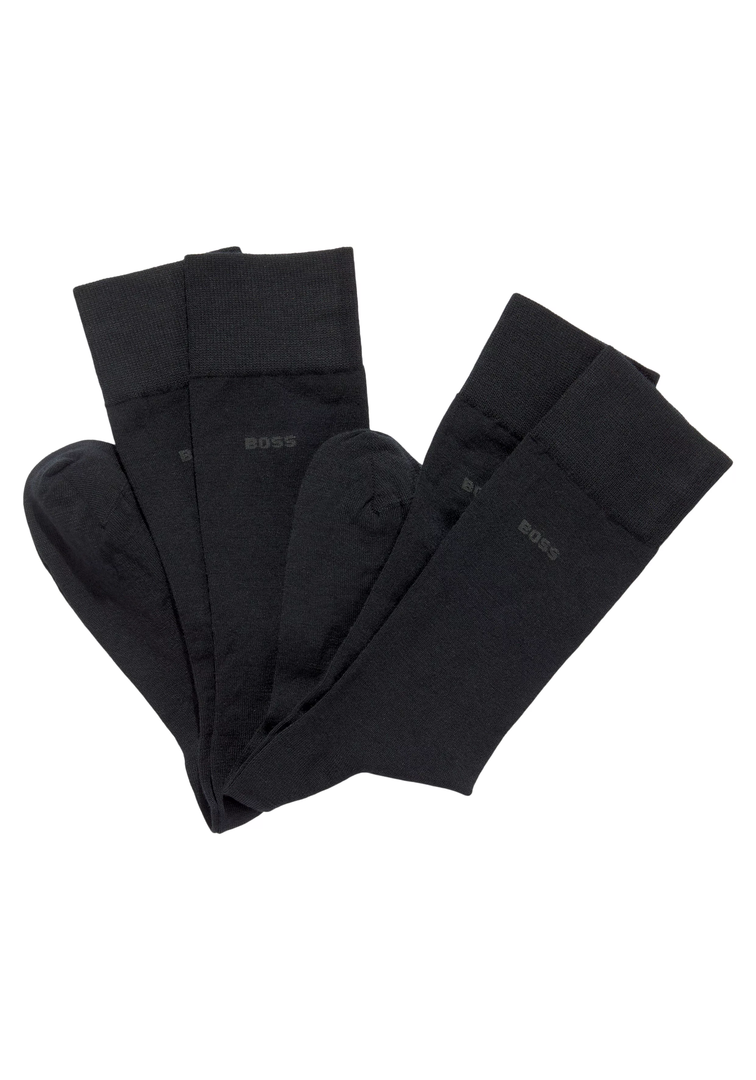 BOSS Socken "2P RS Uni WO", (Packung, 2 Paar, 2er Pack), mit eingesticktem günstig online kaufen