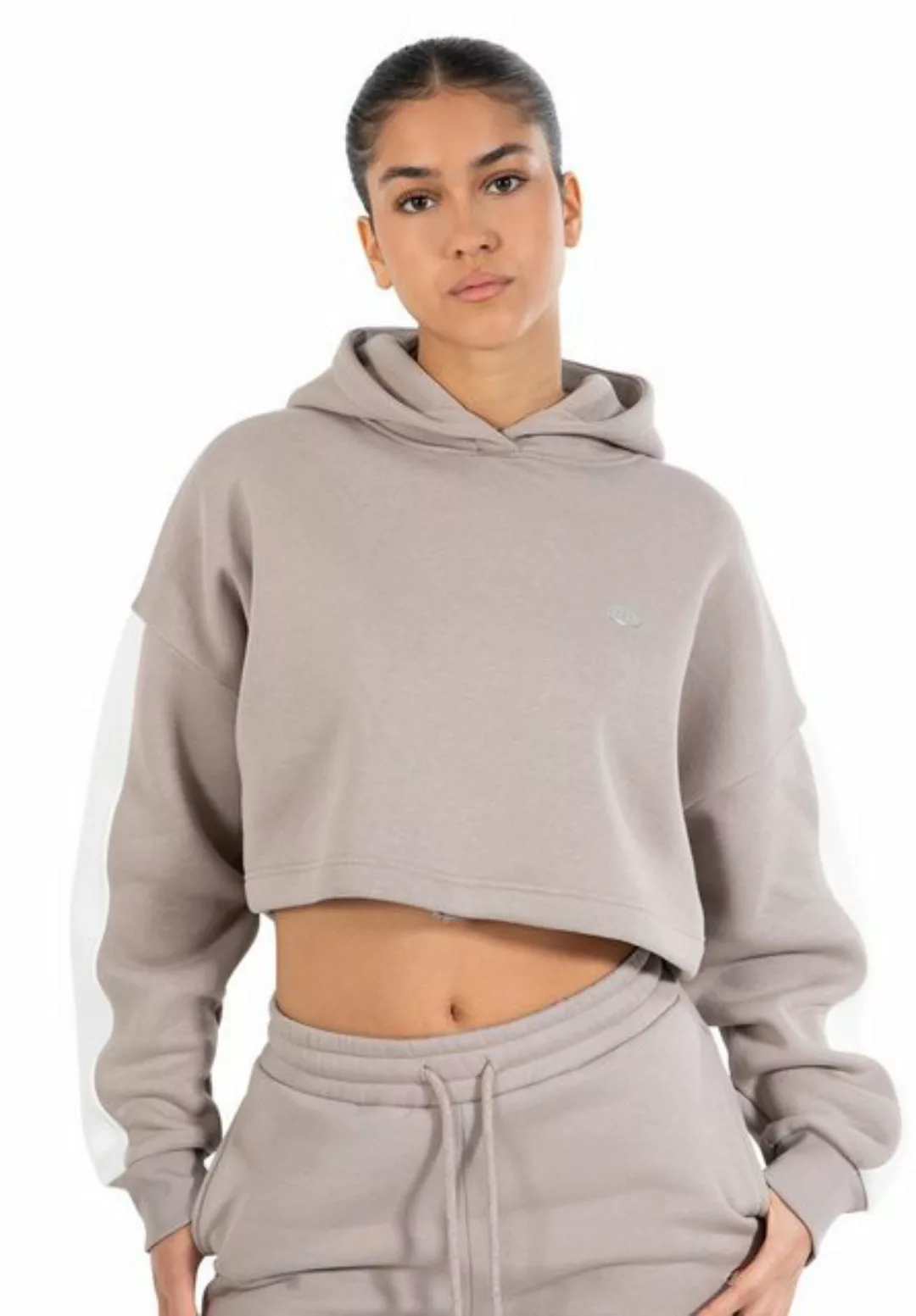 Smilodox Hoodie Amaya, Oversize Fit Crop Pullover Langarm, weicher Baumwoll günstig online kaufen