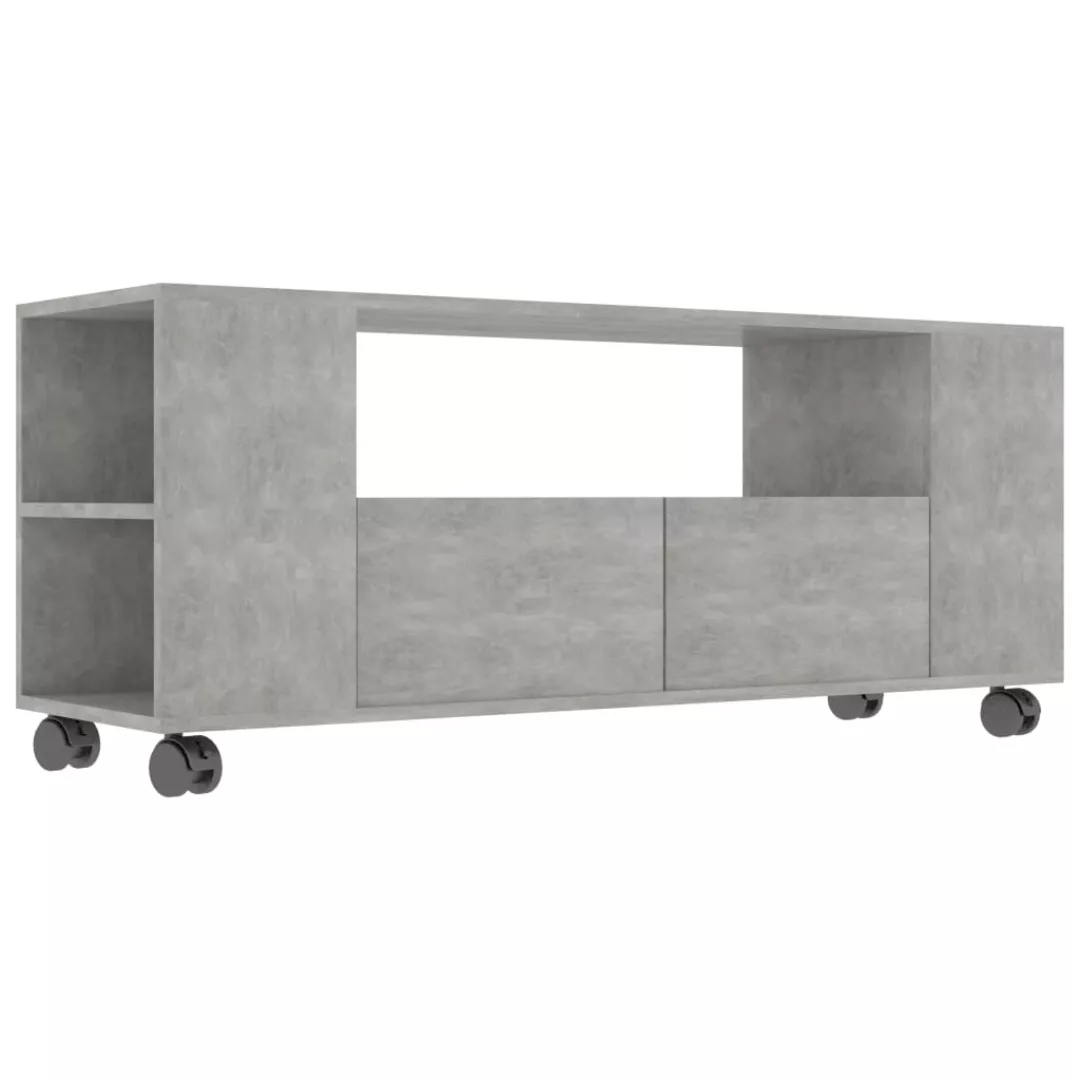 Tv-schrank Betongrau 120x35x43 Cm Spanplatte günstig online kaufen