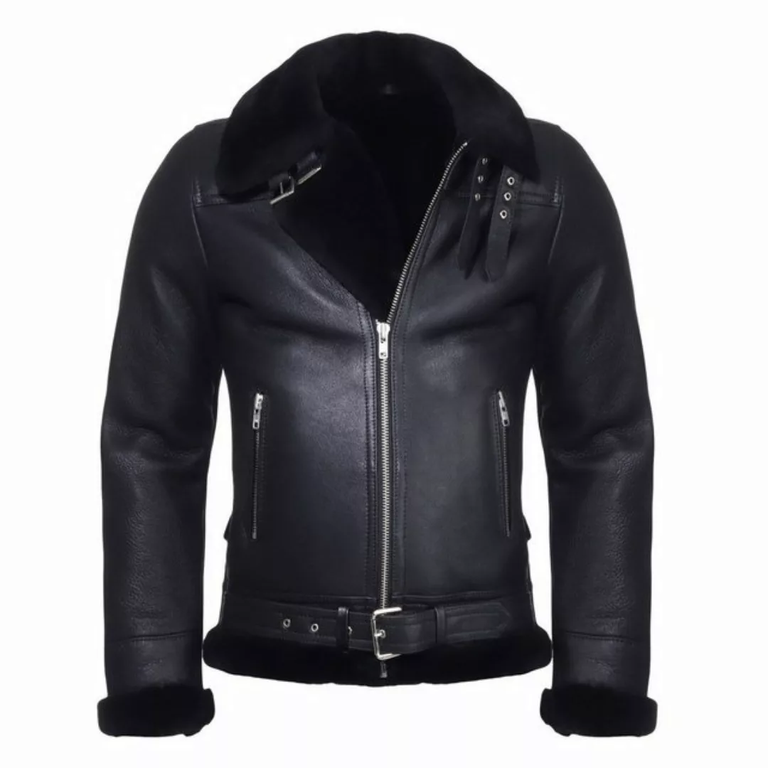 Hollert Lederjacke Herren Lammfelljacke JAMES Merino Echtfell Lederjacke Bo günstig online kaufen