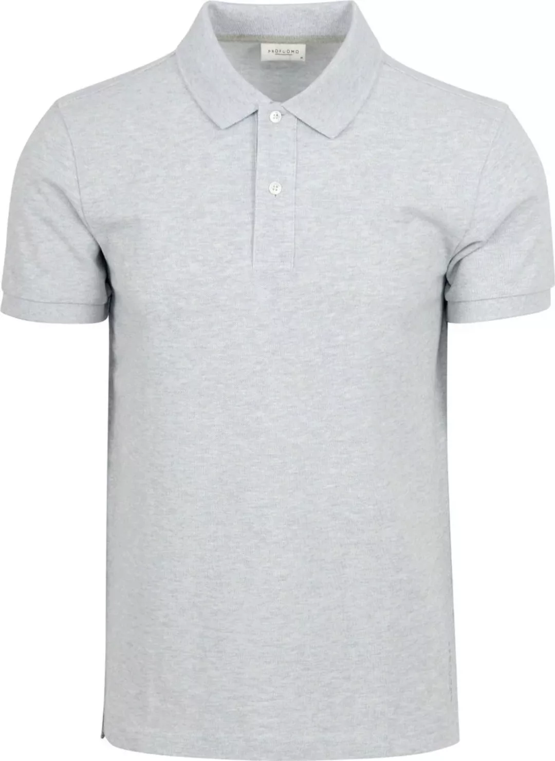 Profuomo Piqué Poloshirt Grau - Größe M günstig online kaufen