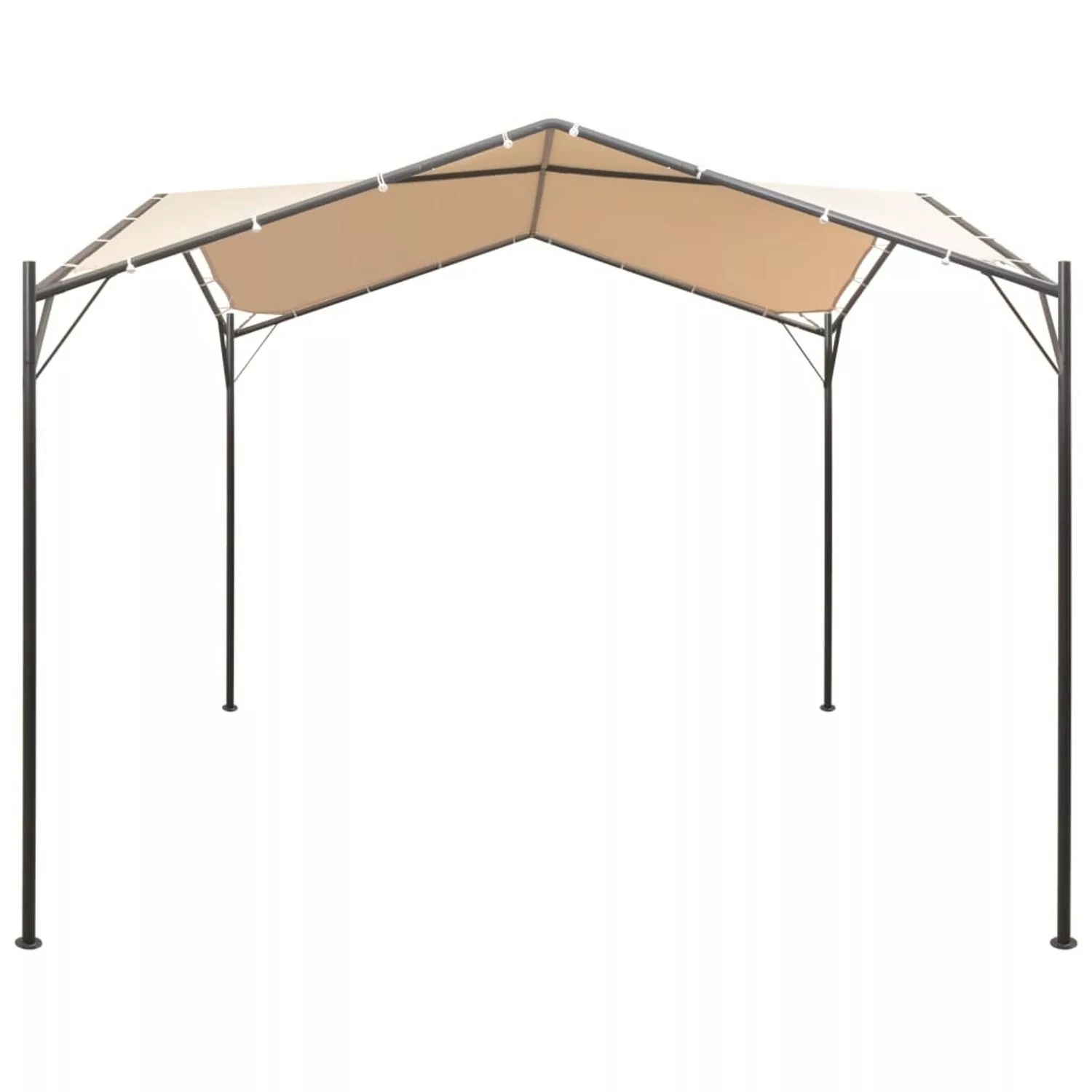 vidaXL Pavilion Partyzelt Überdachung 3x3 m Stahl Beige Modell 2 günstig online kaufen