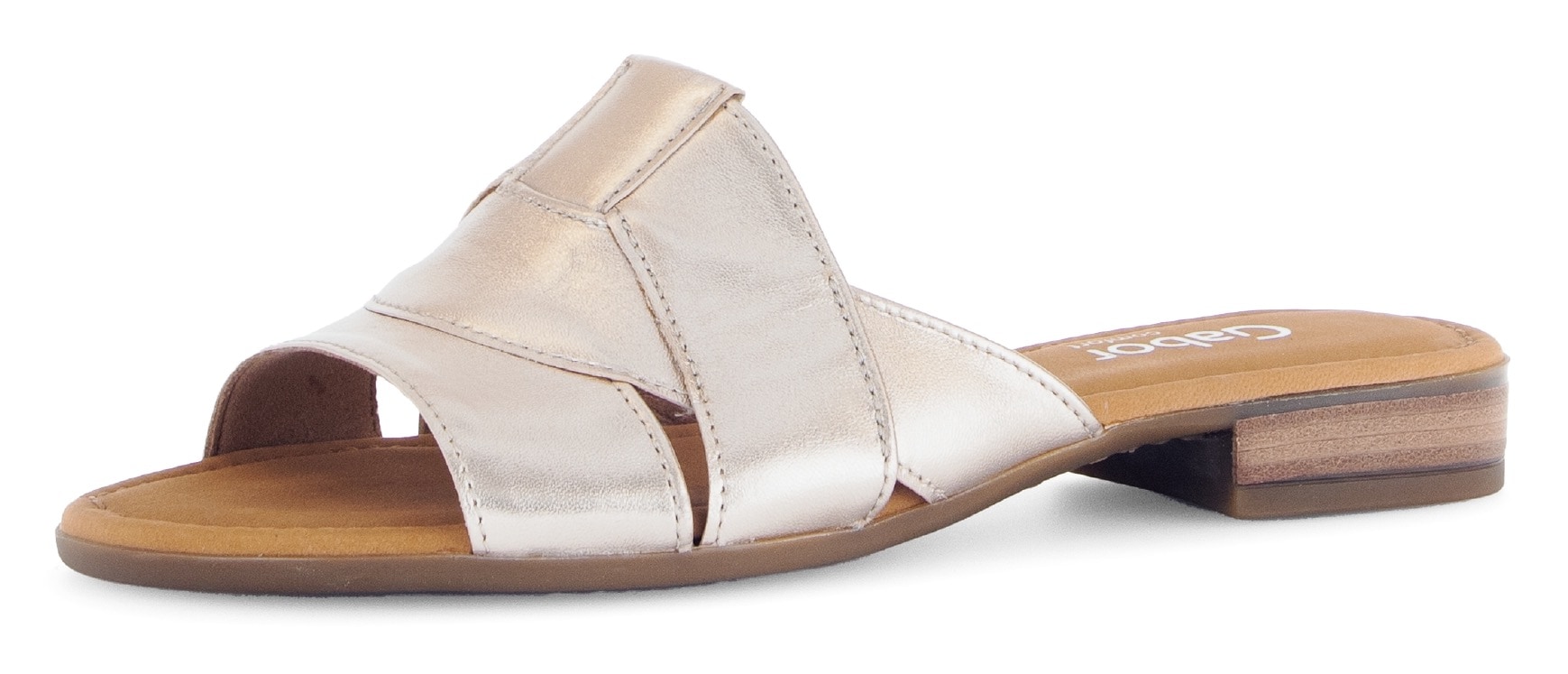 Gabor Pantolette "RHODOS", Blockabsatz, Sommerschuh, Komfortschuh in Bequem günstig online kaufen