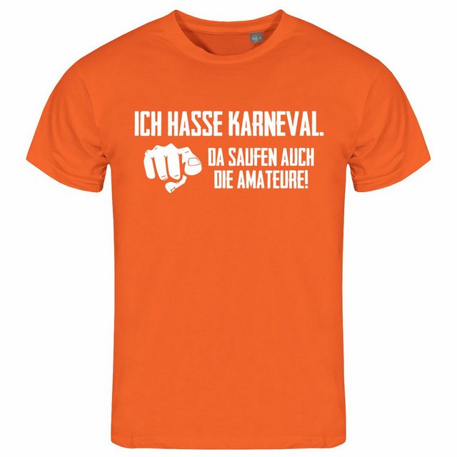 deinshirt Print-Shirt Herren T-Shirt Ich hasse Karneval da saufen auch die günstig online kaufen