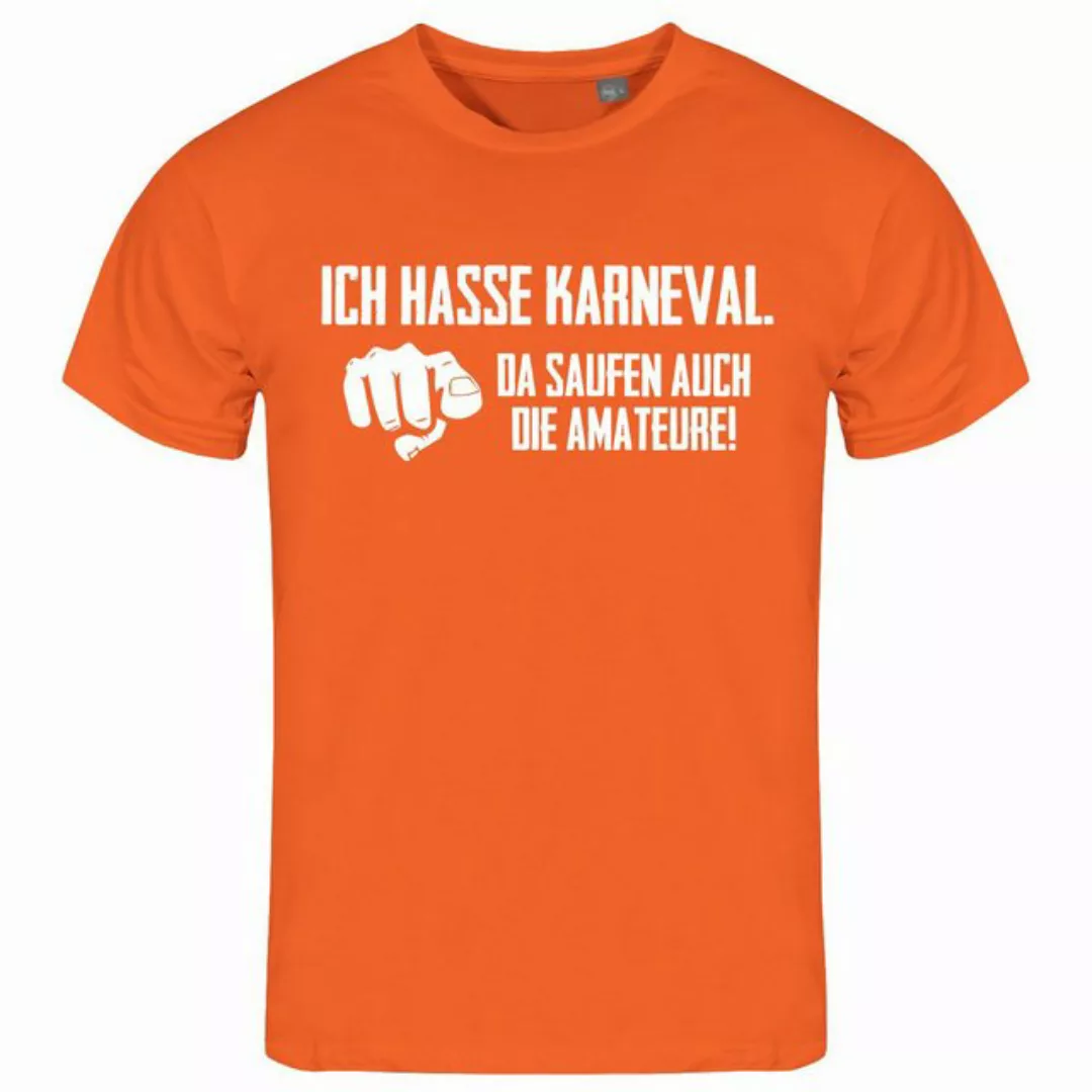 deinshirt Print-Shirt Herren T-Shirt Ich hasse Karneval da saufen auch die günstig online kaufen