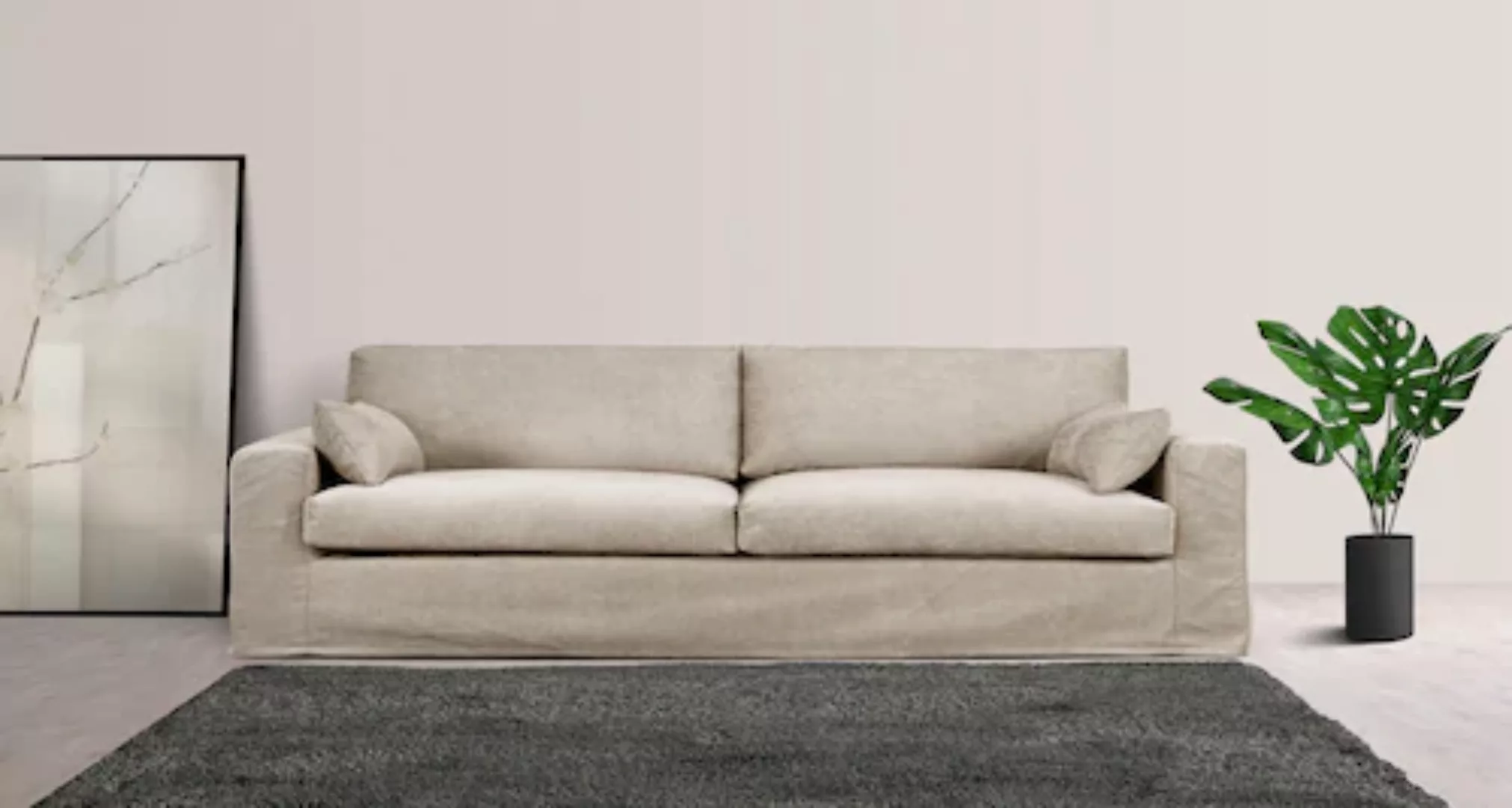 LeGer Home by Lena Gercke Big-Sofa »Sölve«, mit optischer Husse, weicher Si günstig online kaufen