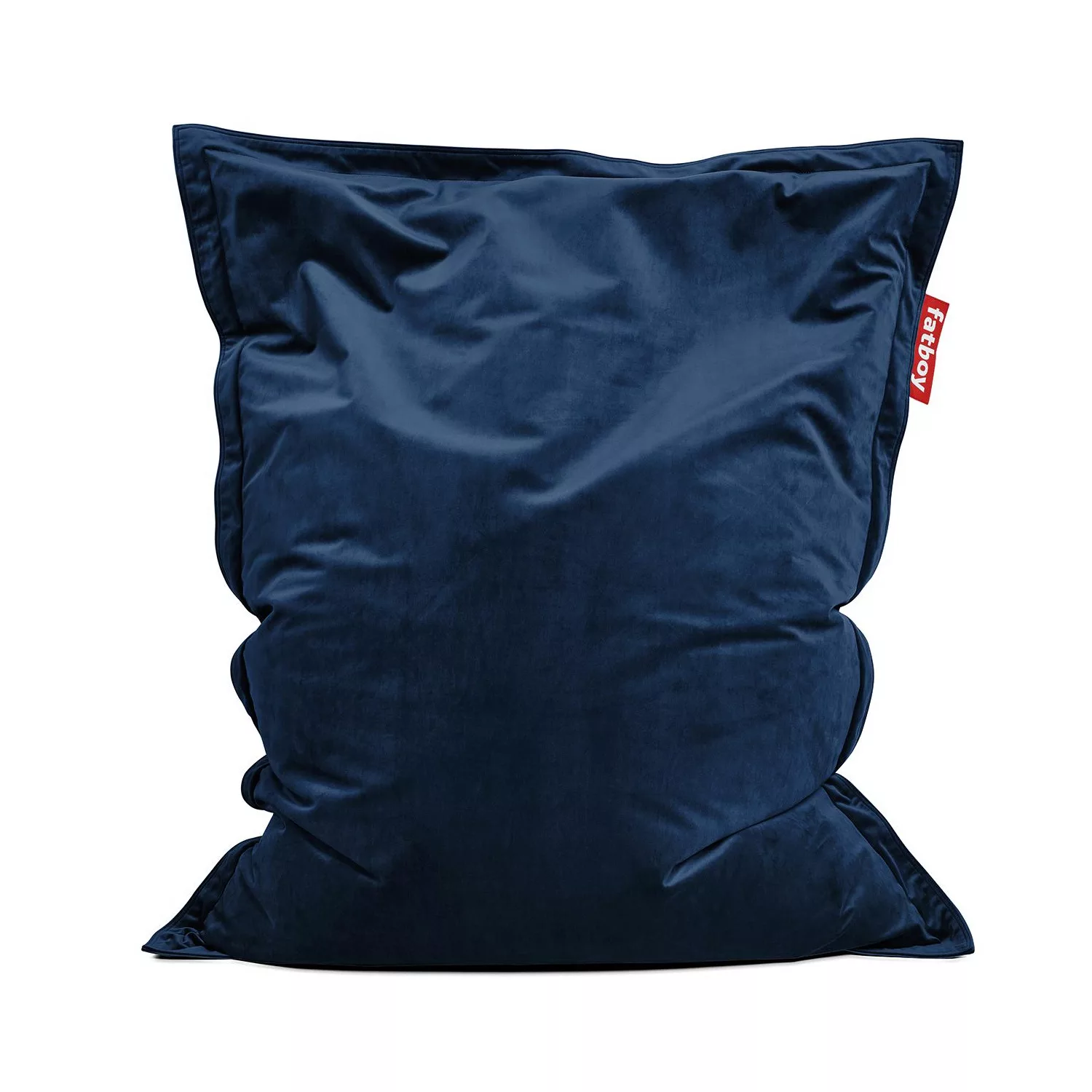 Fatboy - Original Slim Sitzsack Samt - dunkelblau/Samt/LxB 155x120cm günstig online kaufen