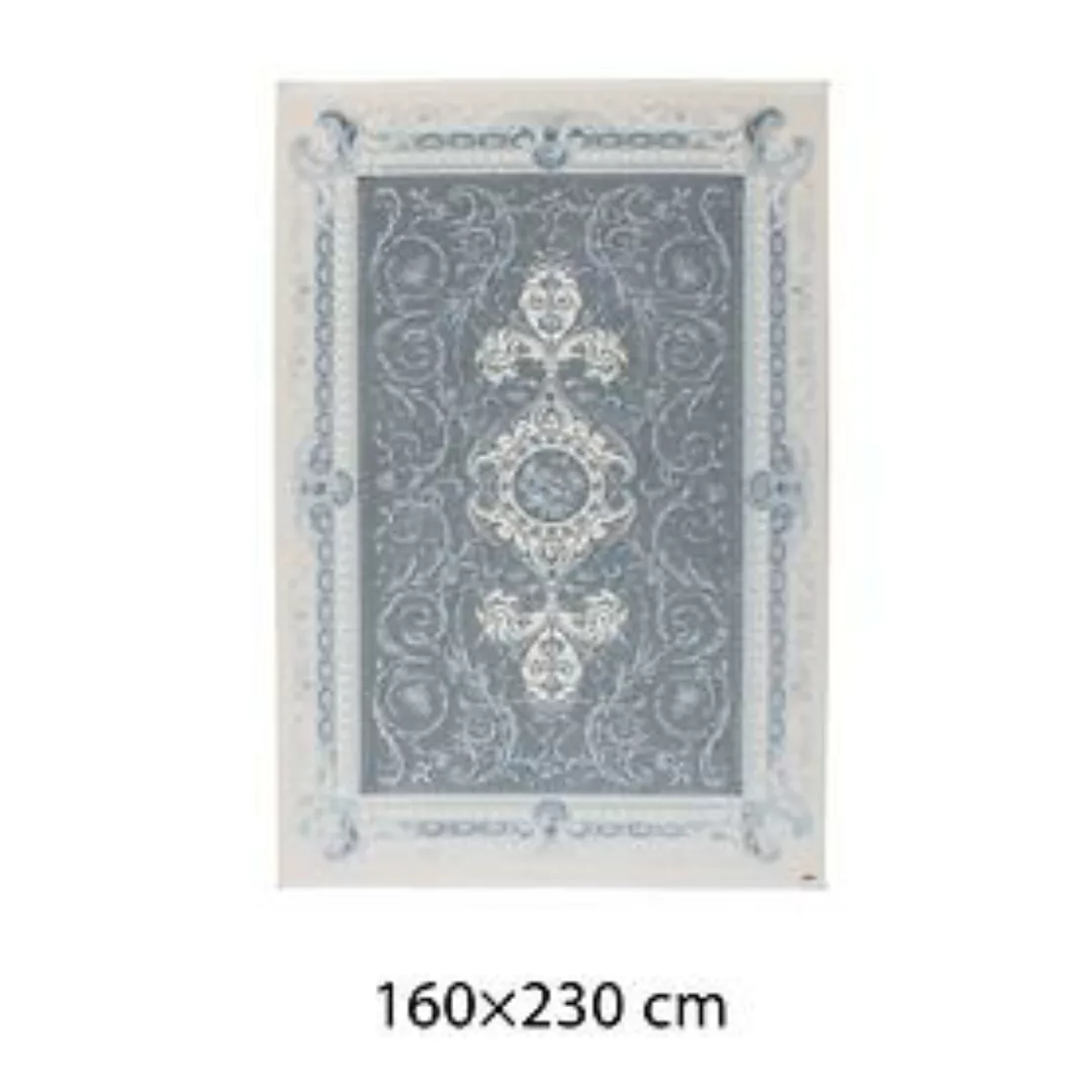 Vintage-Teppich elfenbein/blau 'Pierre Cardin' 160x230 DIREKTVERSAND günstig online kaufen