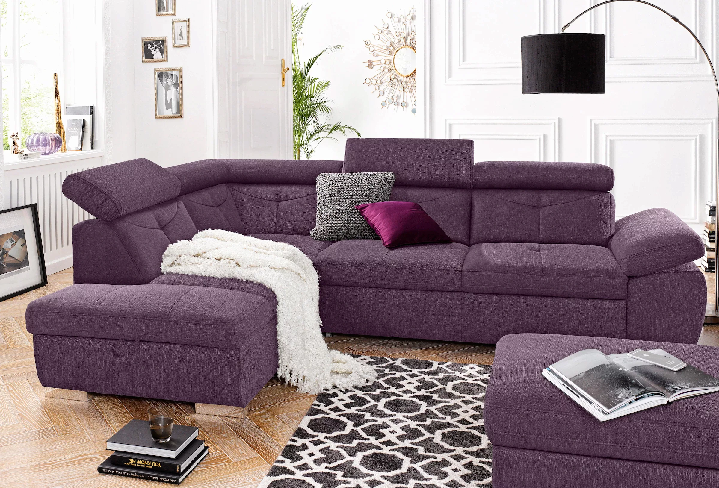 exxpo - sofa fashion Ecksofa »Spring, super bequem und komfortabel mit Armt günstig online kaufen