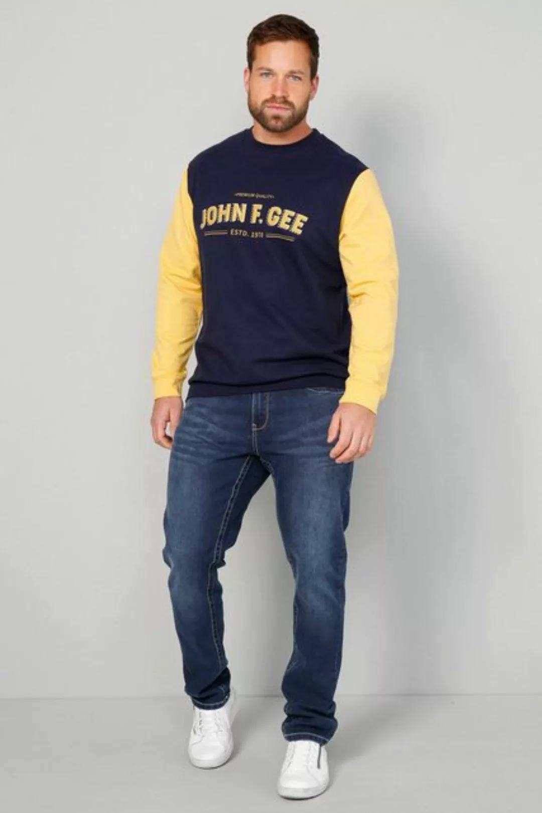 John F. Gee Sweatshirt John F. Gee Sweatshirt zweifarbig bis 72/74 günstig online kaufen