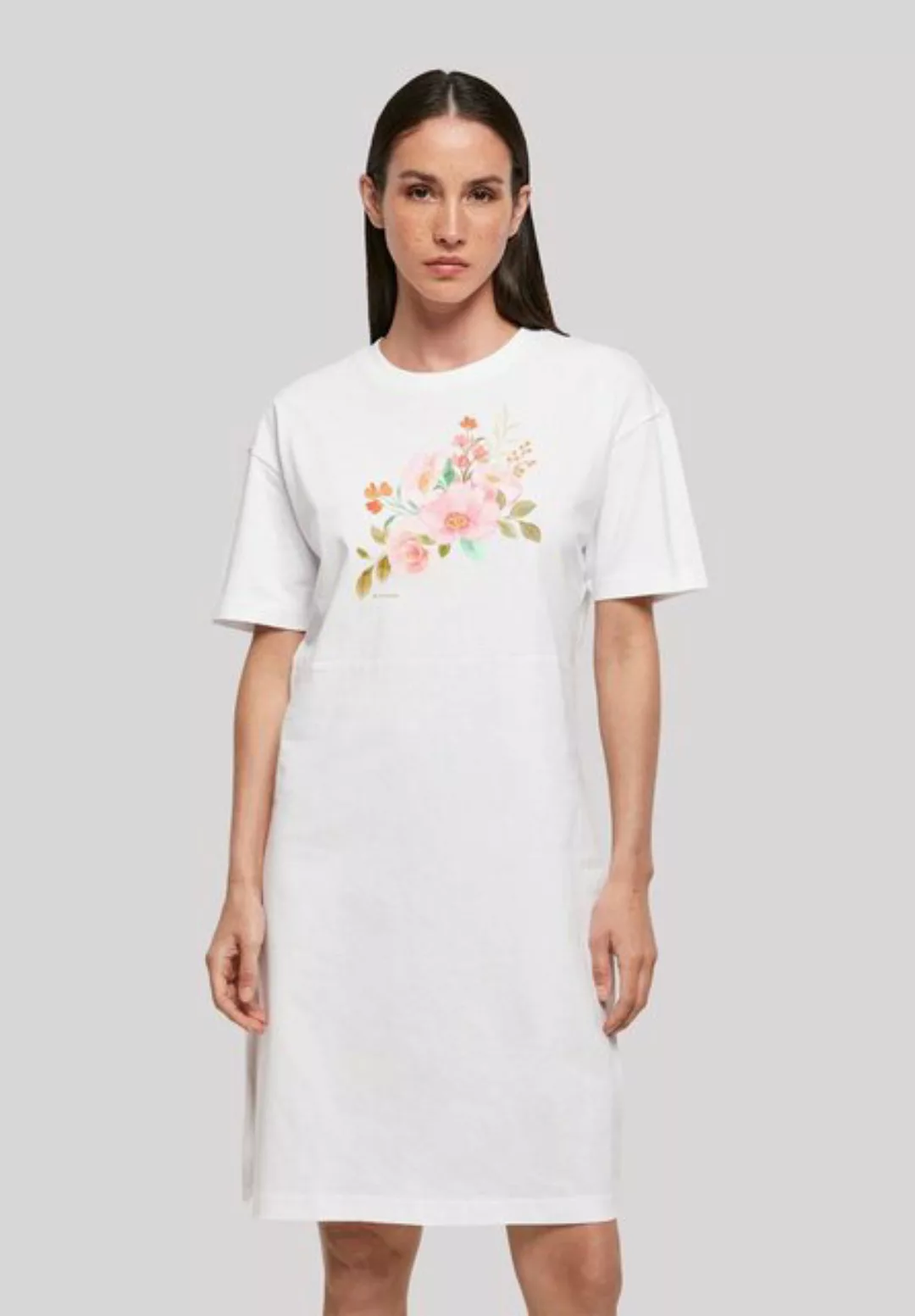 F4NT4STIC Shirtkleid Blumen Print günstig online kaufen