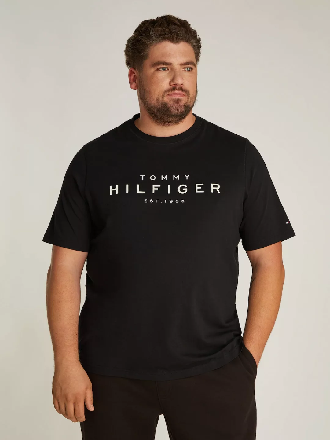 Tommy Hilfiger Big & Tall Rundhalsshirt BT-BIG RWB HILFIGER TEE-B in Großen günstig online kaufen