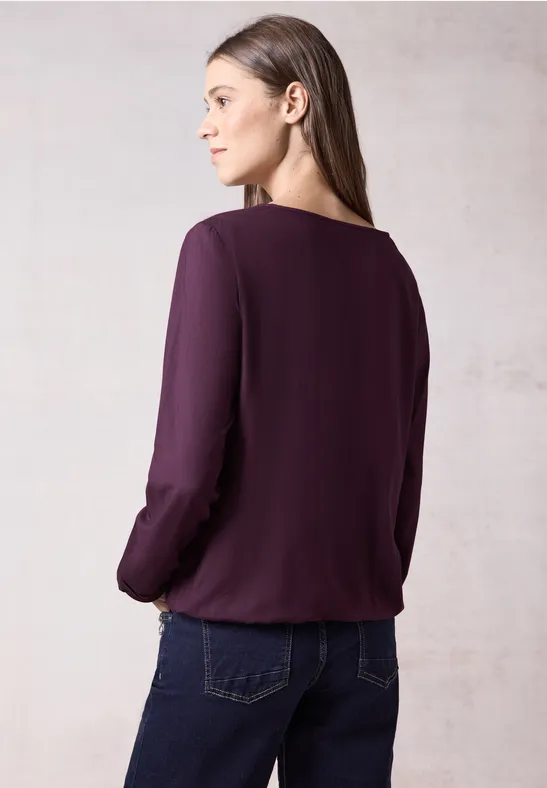 Bluse in Unifarbe günstig online kaufen