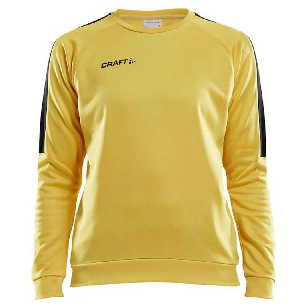 Craft Progress Round Neck Sweatshirt XS Yellow / Black günstig online kaufen