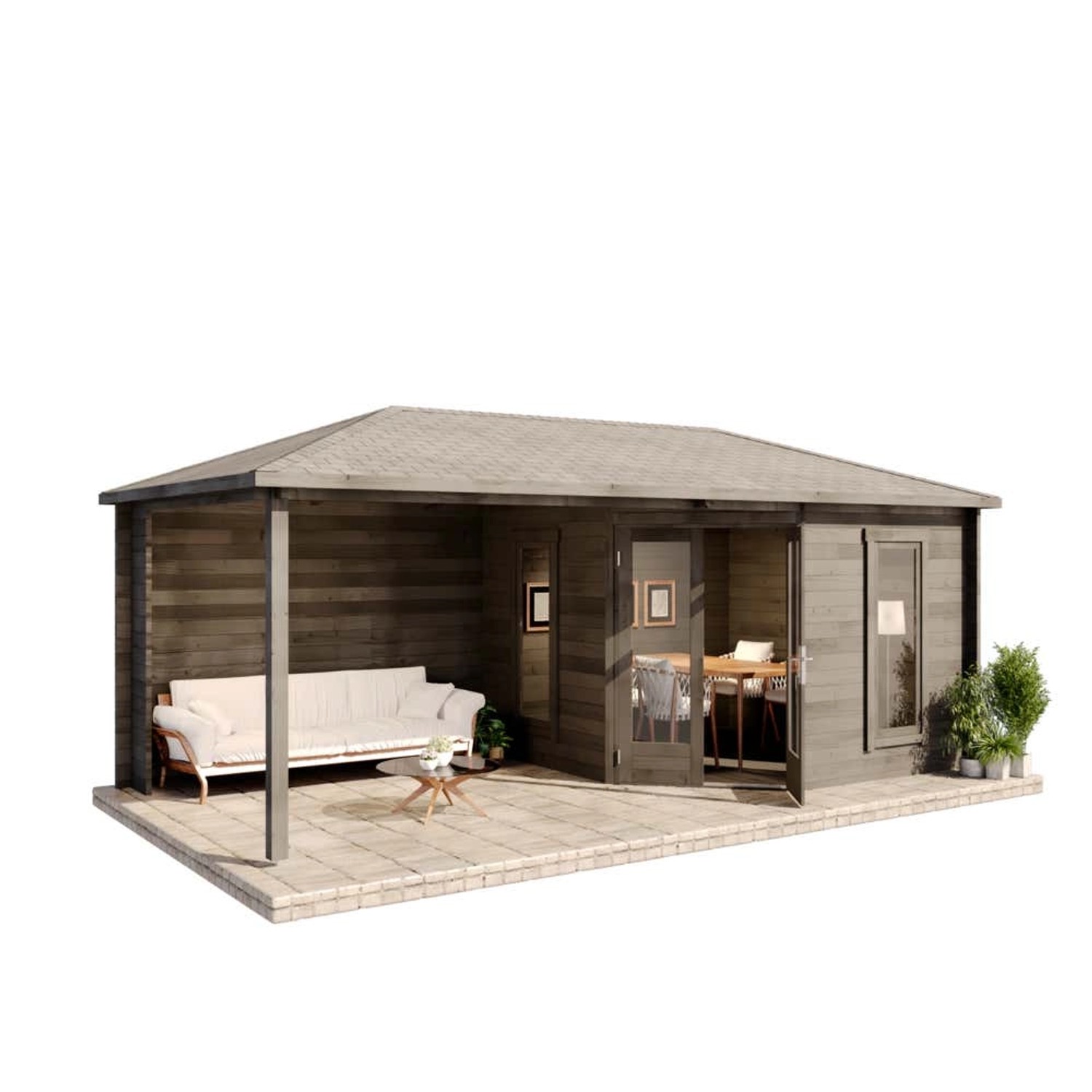 Alpholz Gartenhaus Holz 5-Eck Liwa, BxT: günstig online kaufen