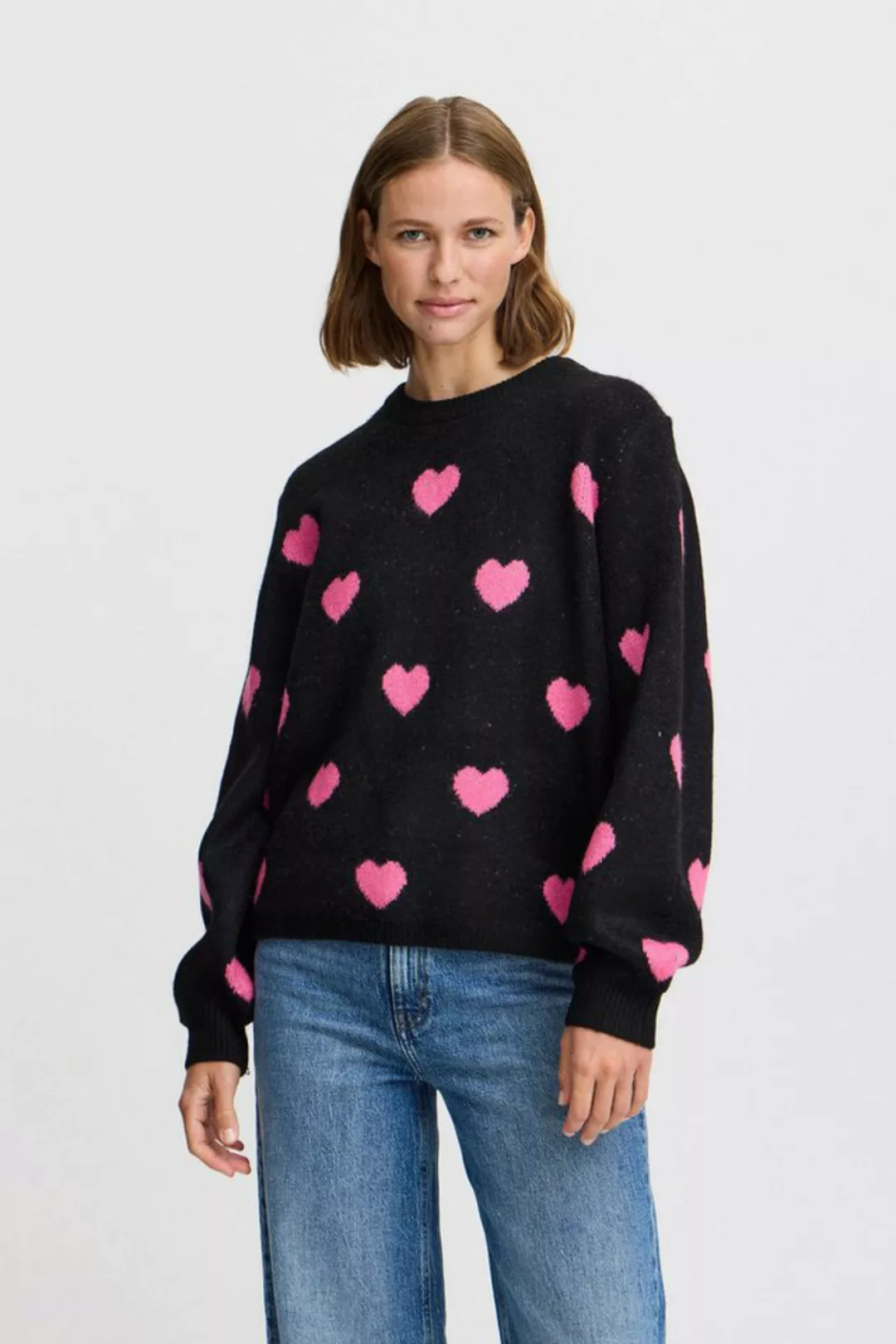 b.young Strickpullover BYBXMINYA HEART JUMPER - modischer Strickpullover günstig online kaufen