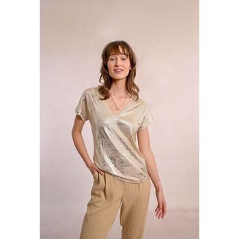 Molly Bracken  T-Shirts & Poloshirts LA1270DP-GOLDEN BEIGE günstig online kaufen