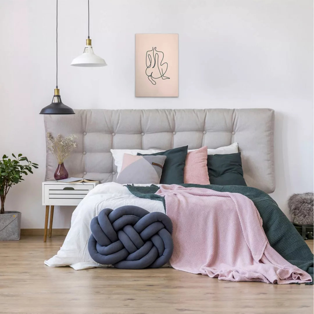 A.S. Création Leinwandbild "Bodyline 3 - Wandbild Creme Schwarz Beige Keilr günstig online kaufen