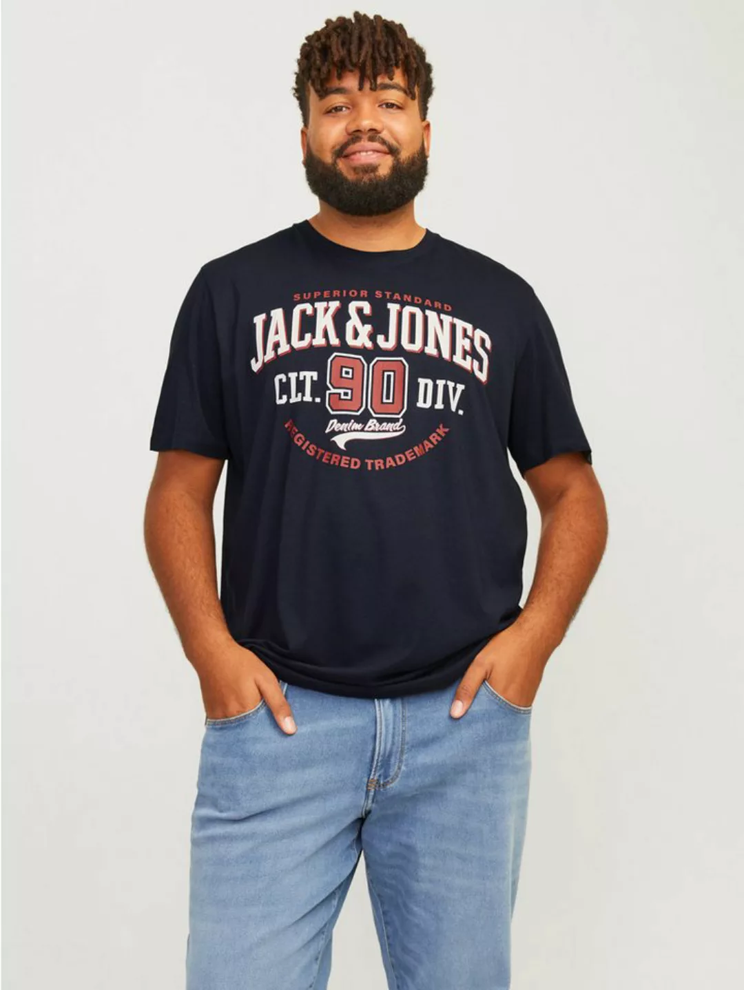 Jack&Jones T-Shirt mit Label-Print günstig online kaufen