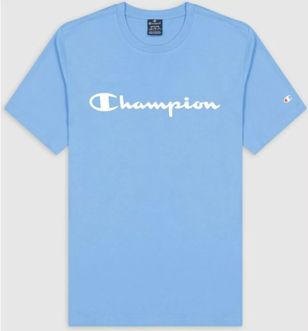 Champion T-Shirt Champion Herren Crewneck T-Shirt Rundhals mit Logo günstig online kaufen